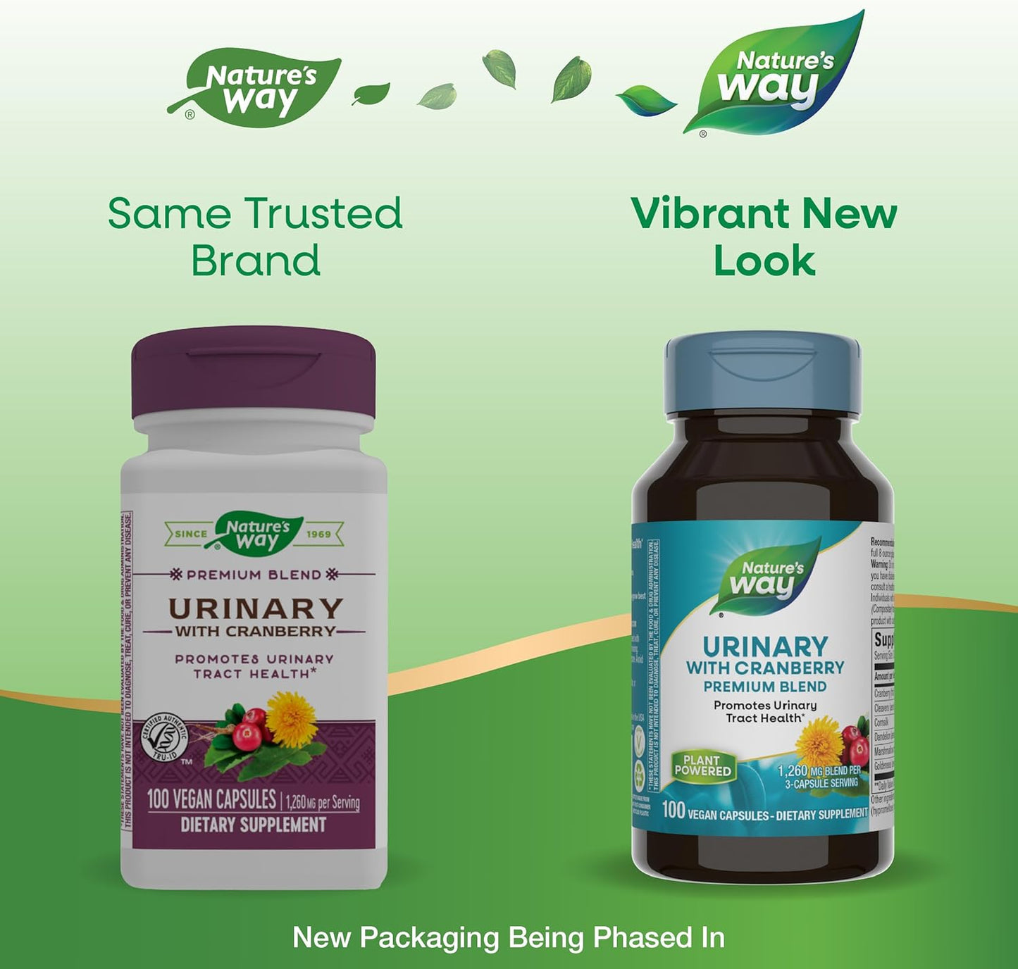 Nature's Way Premium Blend Urinary Support Supplement with Cranberry Extract - 1,260mg per Serving - 100 Capsules