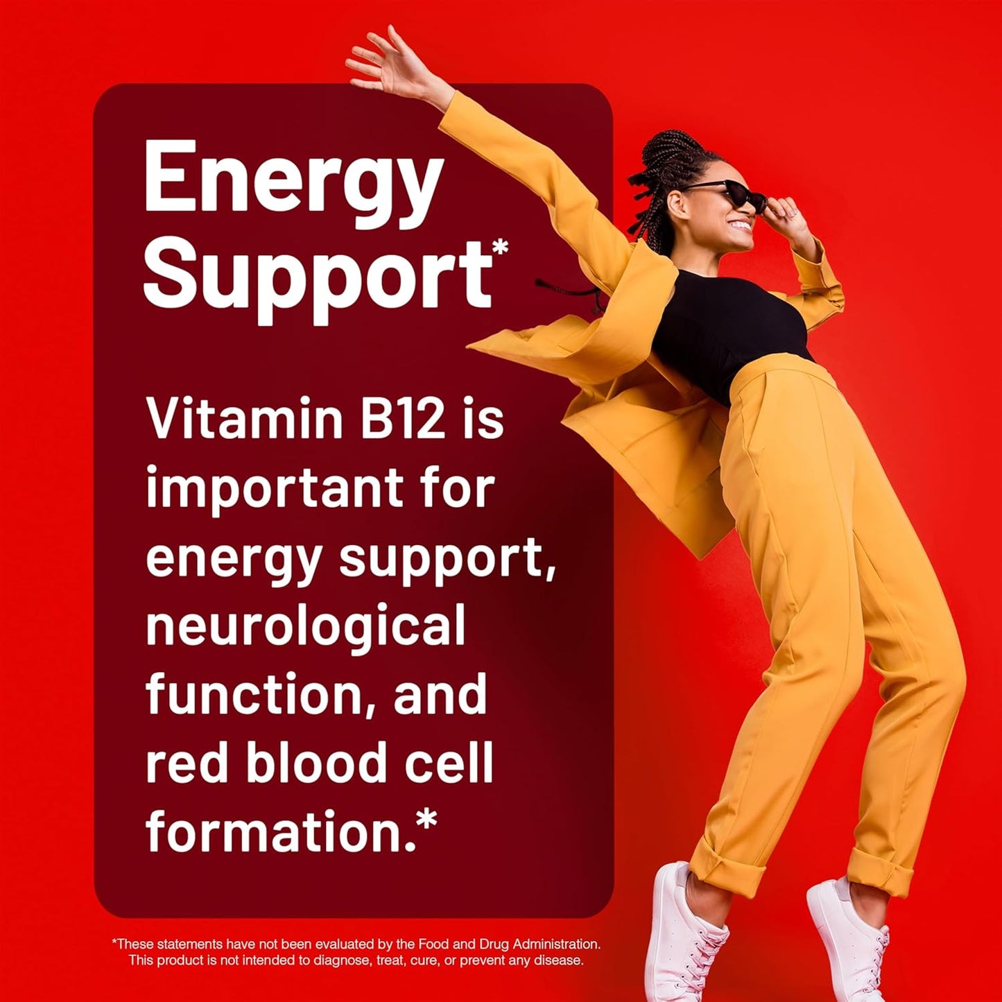 NatureWise Vitamin B12 Gummies - 1000 mcg - Strawberry Lemon Flavor - Energy & Cognitive Support - Vegan, Gluten-Free - 180 Gummies