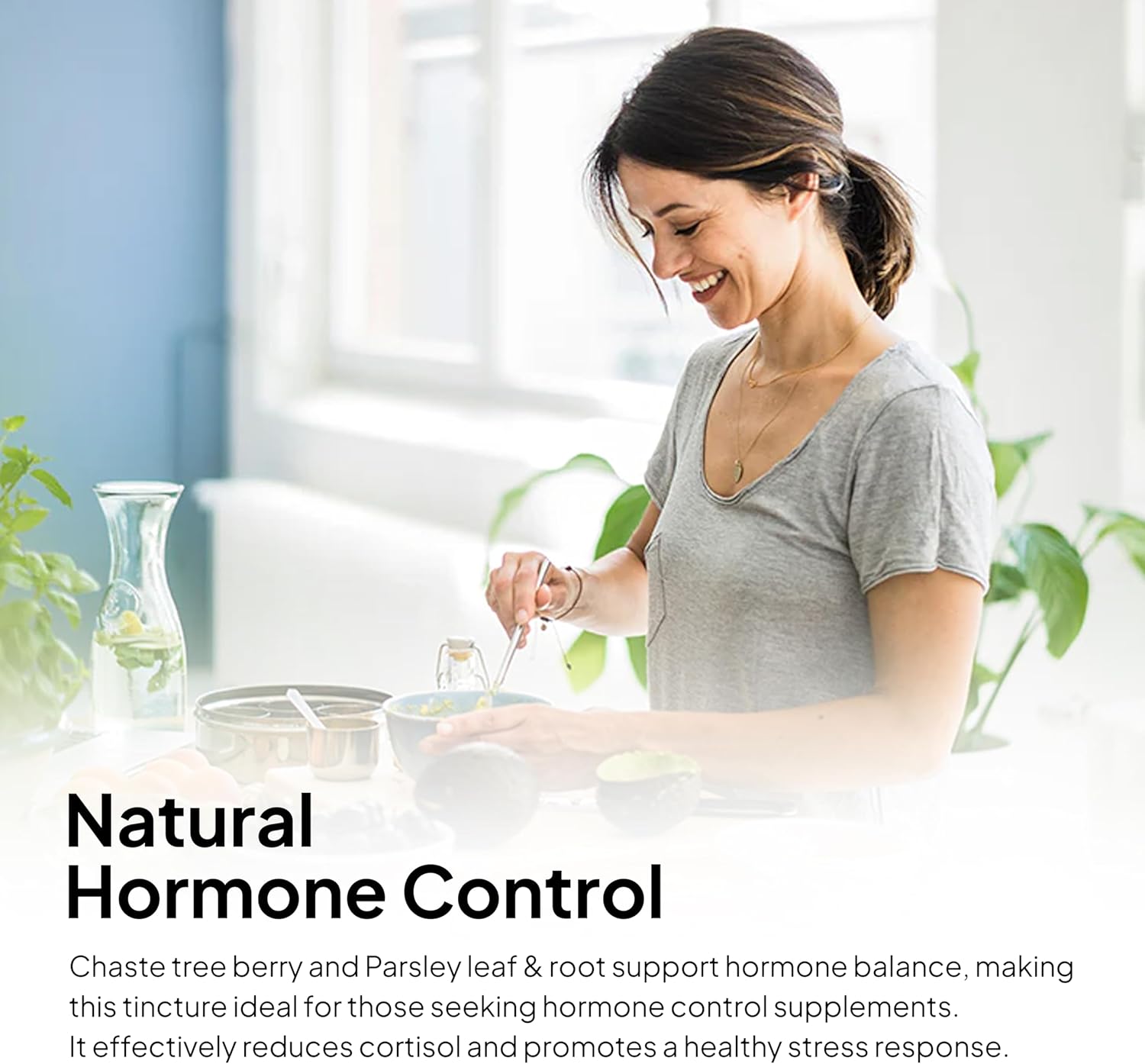 Naturopath Formulated Adrenal Support Tincture - Vegan Stress Relief Supplement - Resilience Booster with Chaste Tree Berry, Dandelion Root, Eleuthero - 2oz