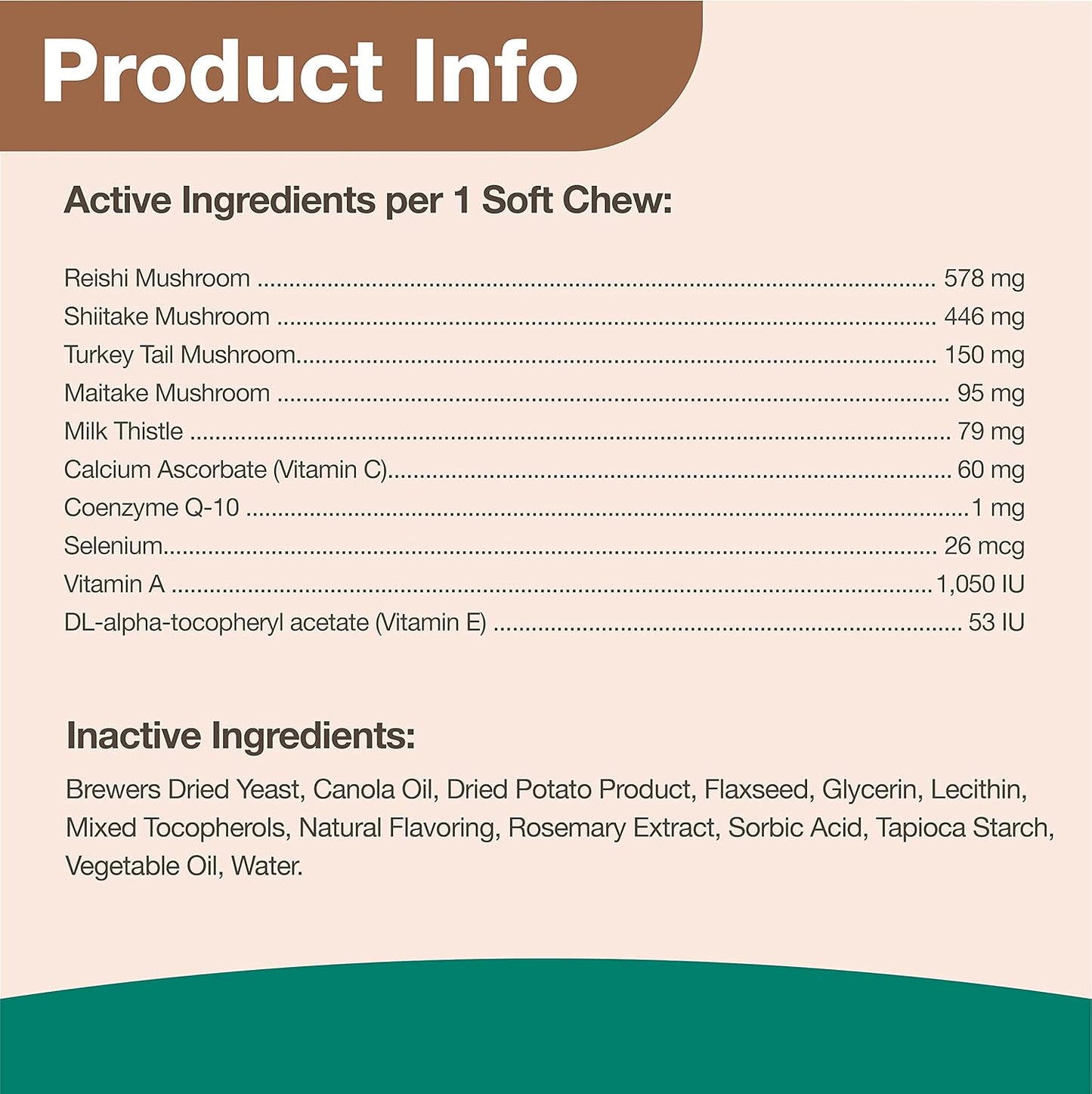 NaturVet Mushroom Max Immune Support Supplement for Dogs - Enhances Immunity and Overall Health - 60 Ct. with Shitake, Reishi, Turkey Tail