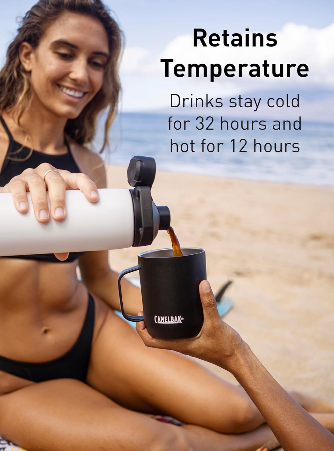 Navy CamelBak Chute Mag 40oz Vacuum Insulated Stainless Steel Water Bottle - Leakproof & Durable