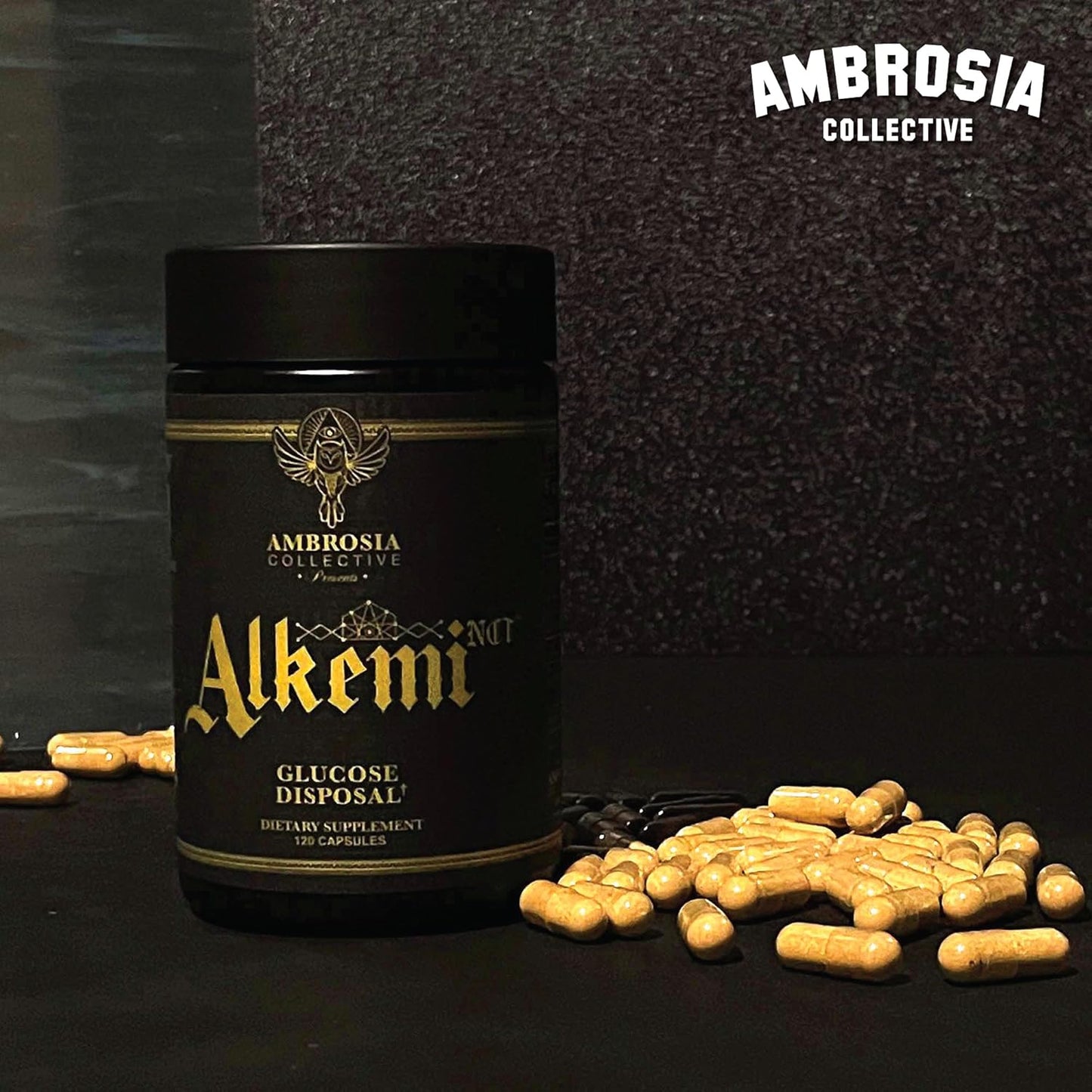 NCT Support Agent with Berberine, Cinnamon Extract, Chromium, InSea2, and GlucoVantage - Ambrosia Alkemi Formula