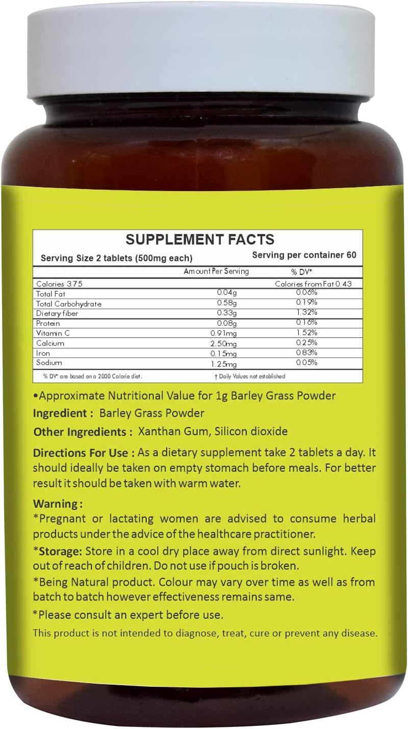 Neem Leaf Powder and Barley Grass Tablet Combo Pack - Herbal Hills