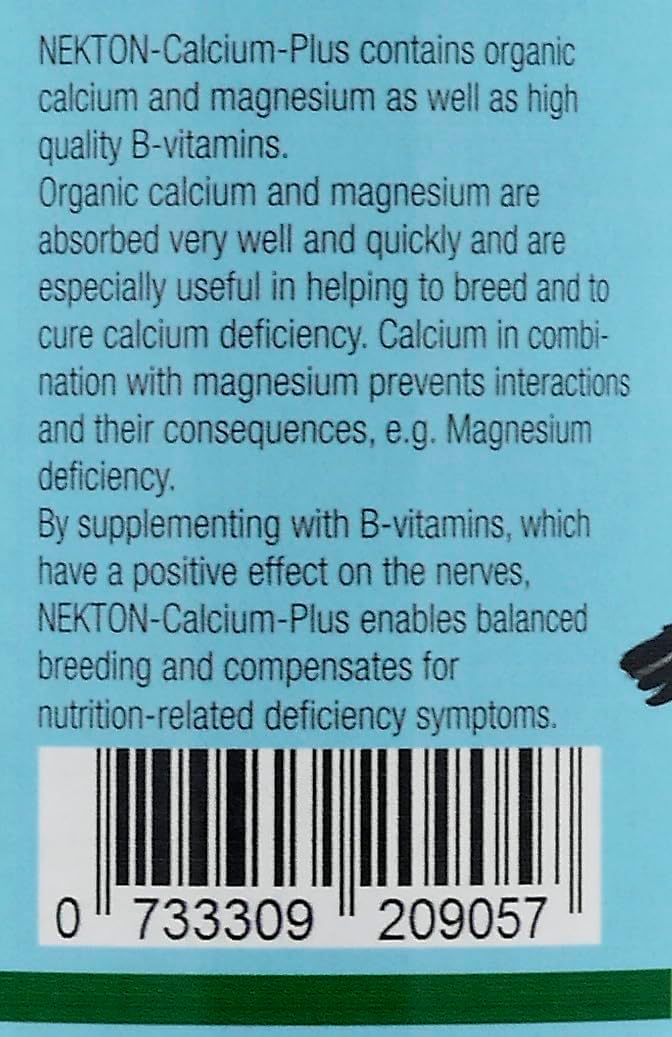 Nekton Calcium Plus Supplement - 330g/11.64 oz, White, with Magnesium & Vitamins