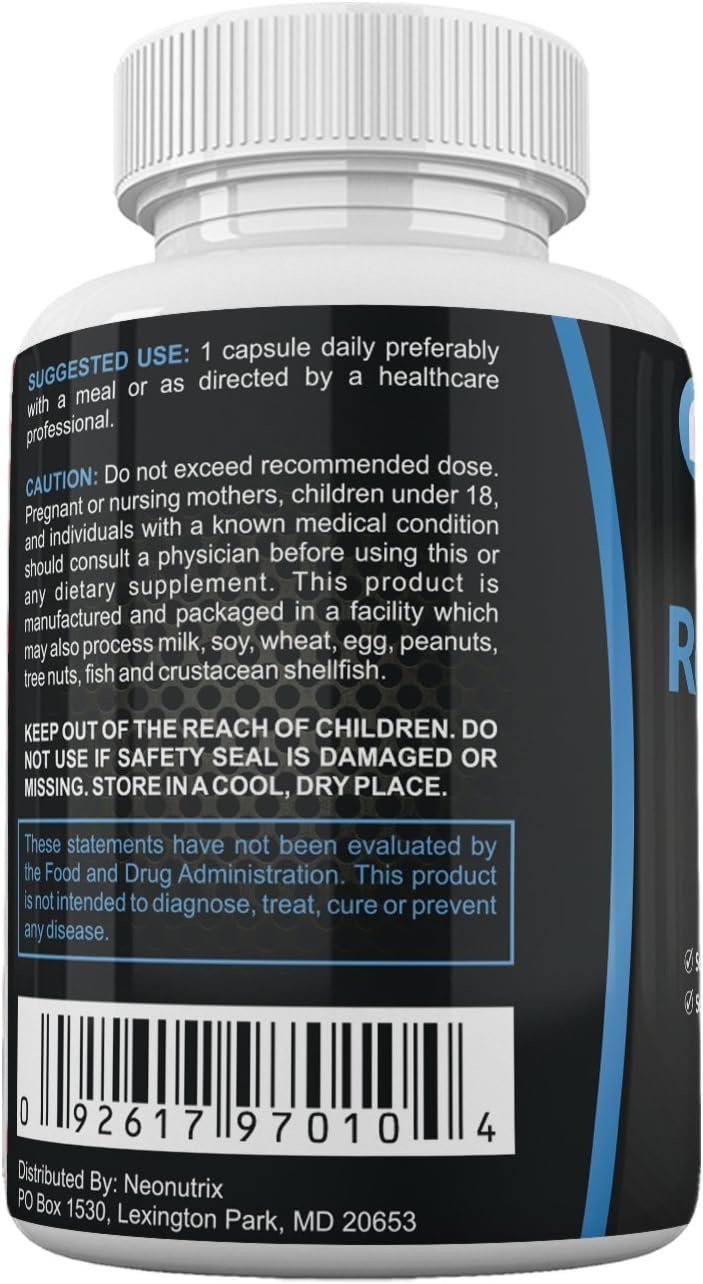 Neonutrix Lung Detox Cleanse Supplement for Smokers - Natural Respiratory Support - Vegetarian-Friendly Nasal Decongestant - 60 Capsules - Made in USA