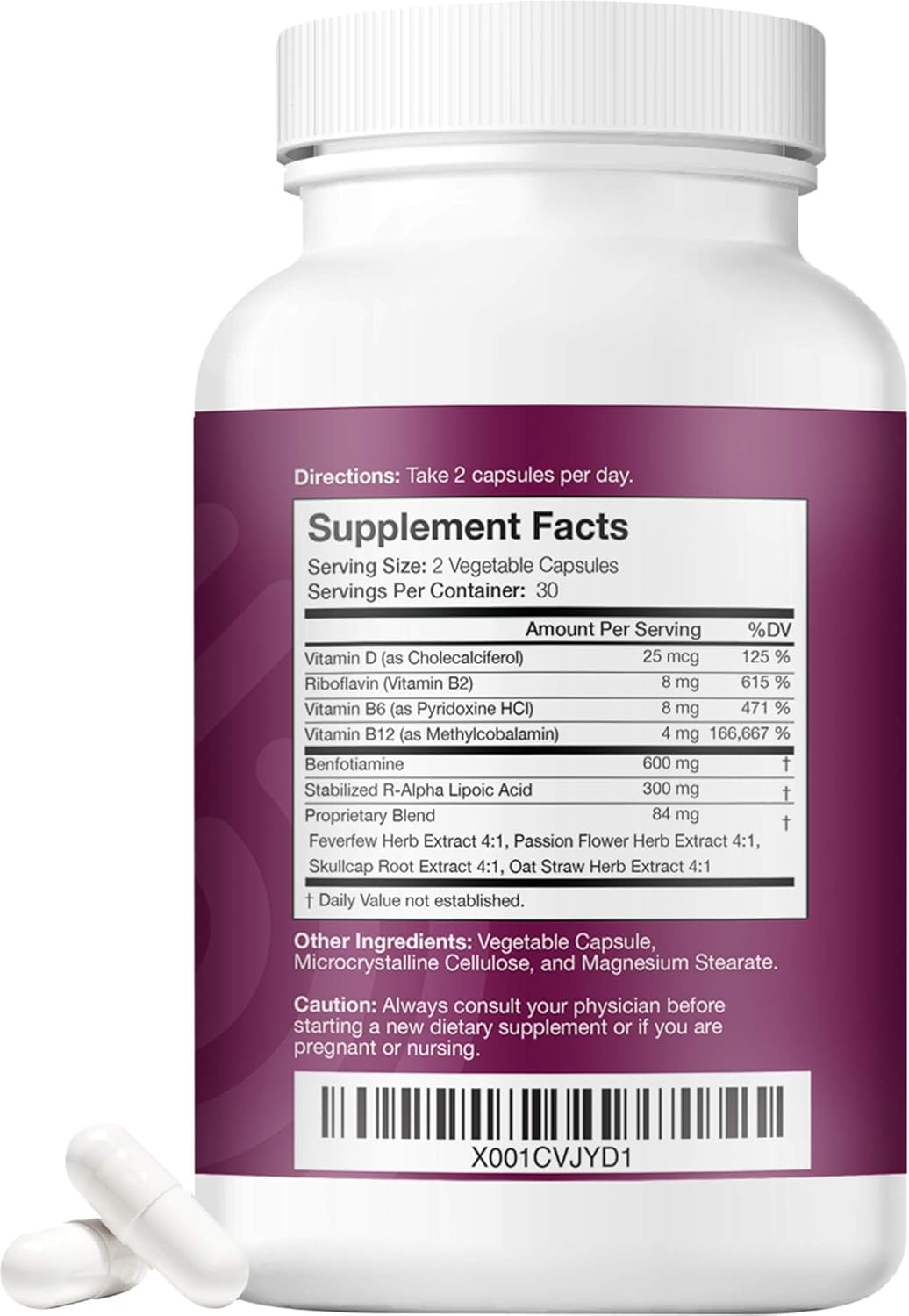 Nerve Renew Advanced Nerve Support - 300mg R-Alpha Lipoic Acid, Vitamin B Complex, Benfotiamine, Herbal Fast-Acting Support - 3 Pack