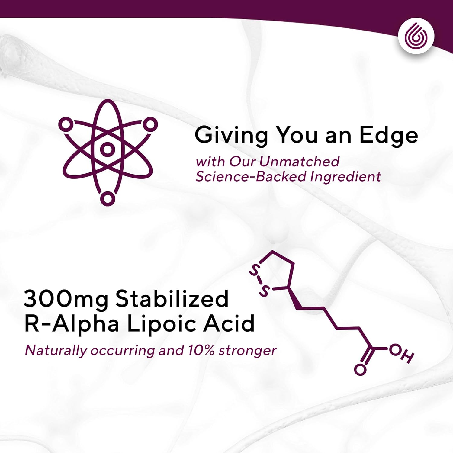 Nerve Renew Dietary Supplement - 30 Capsules - Stabilized R-Alpha Lipoic Acid for Nerve Discomfort - Fast Absorption - All Natural
