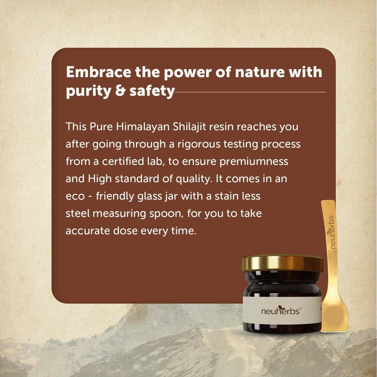 Neuherbs 100% Ayurvedic Himalayan Shilajit Resin 20G with 75% Fulvic Acid for Energy Boost & Immune Support, Men & Women | Lab Tested Black Shilajeet 20G Pack