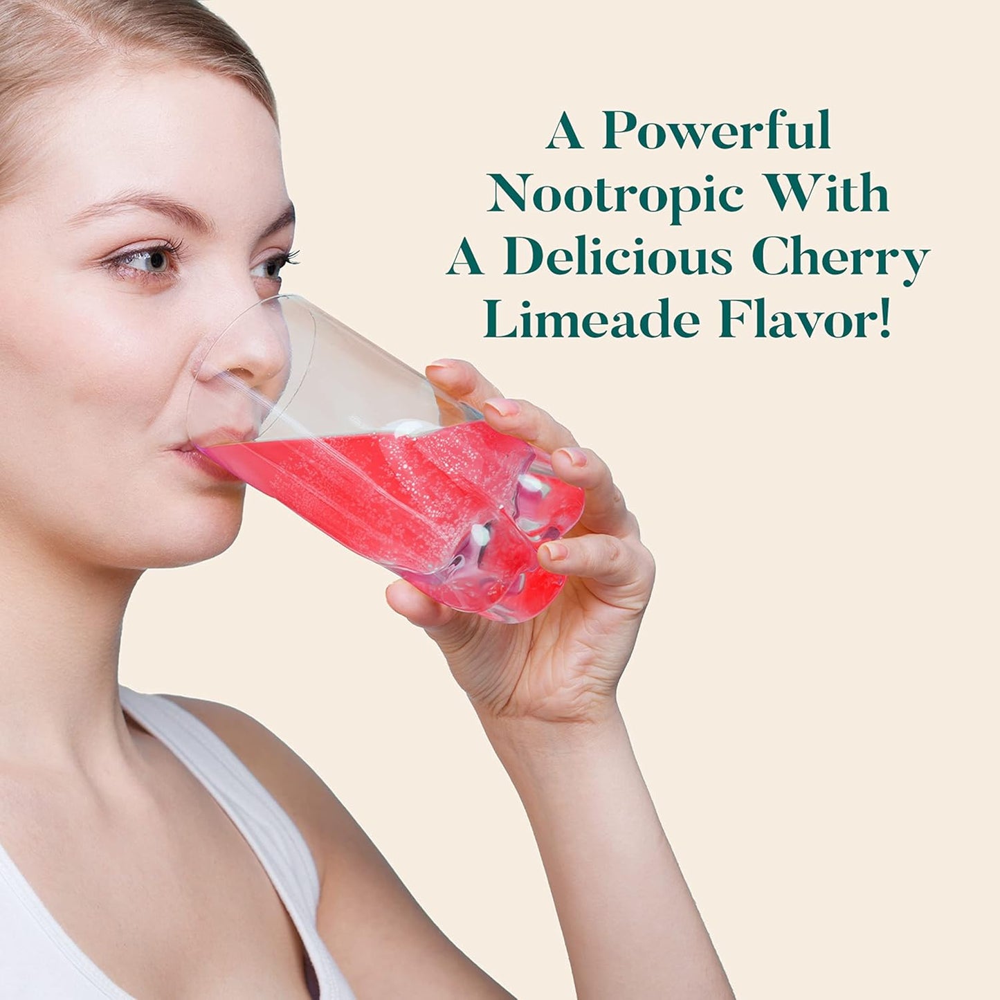 NEURIVA Brain + Energy Supplement with Neurofactor, Vitamin B12, Caffeine for Focus & Energy, 30ct Cherry Limeade Tablets