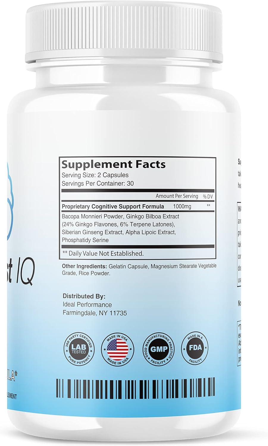 Neuro Boost IQ Supplement 2 Pack for Optimal Brain Performance - 120 Capsules