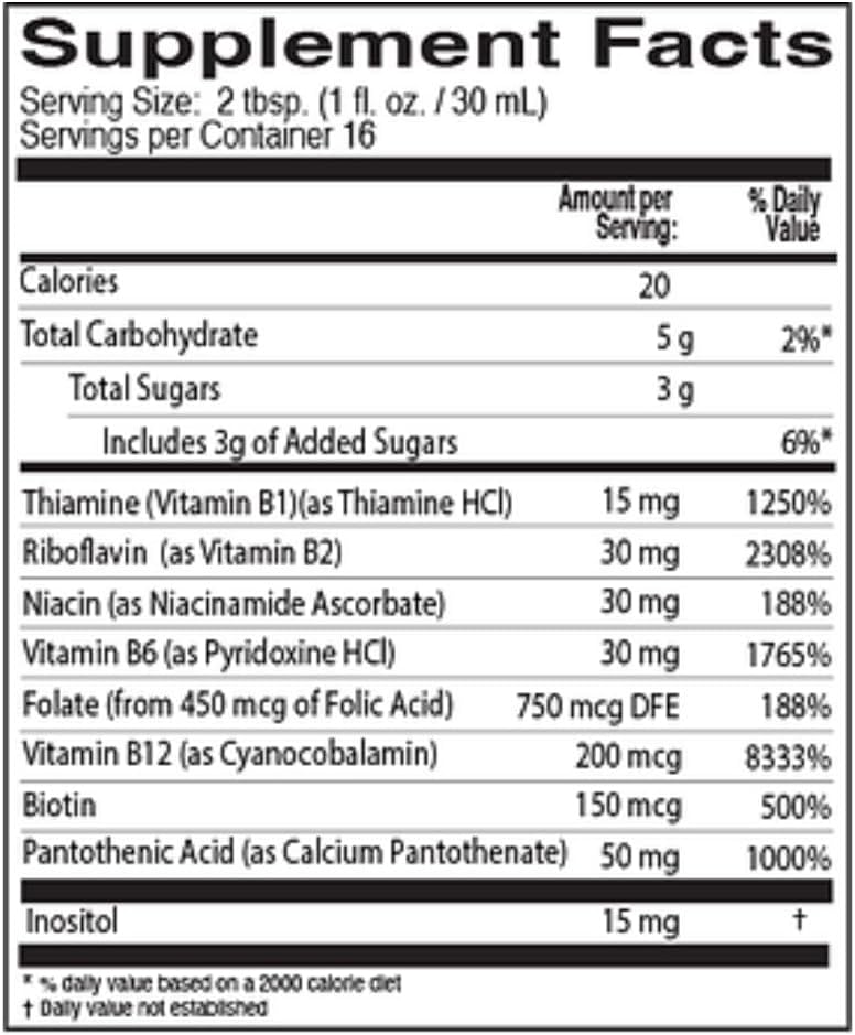 Neurobion B12 Complex Liquid - 16 Oz Citrus Flavor Supplement