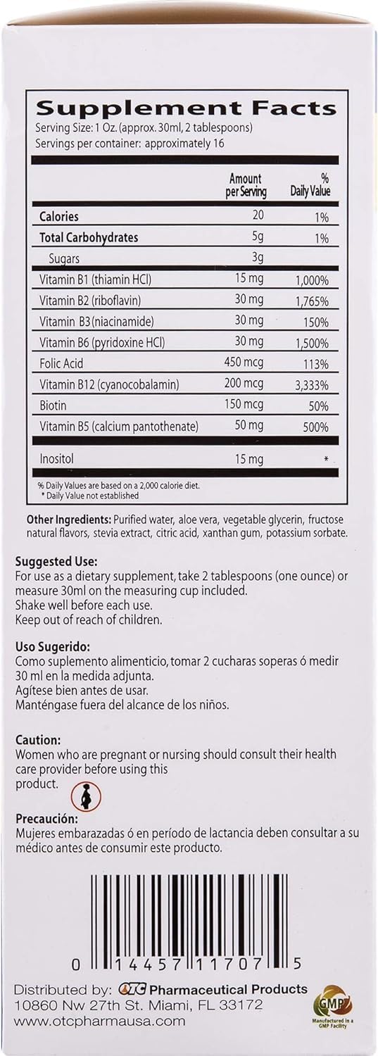 Neurobion B12 Complex Liquid - 16 Oz Citrus Flavor Supplement
