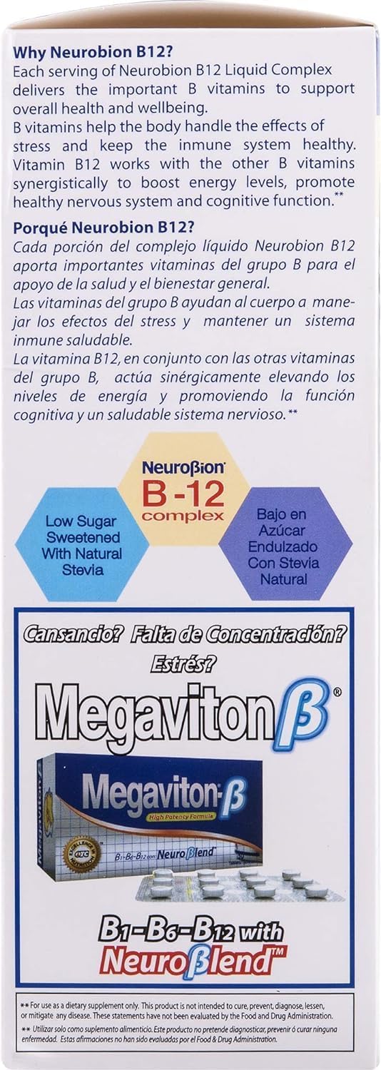 Neurobion B12 Complex Liquid - 16 Oz Citrus Flavor Supplement