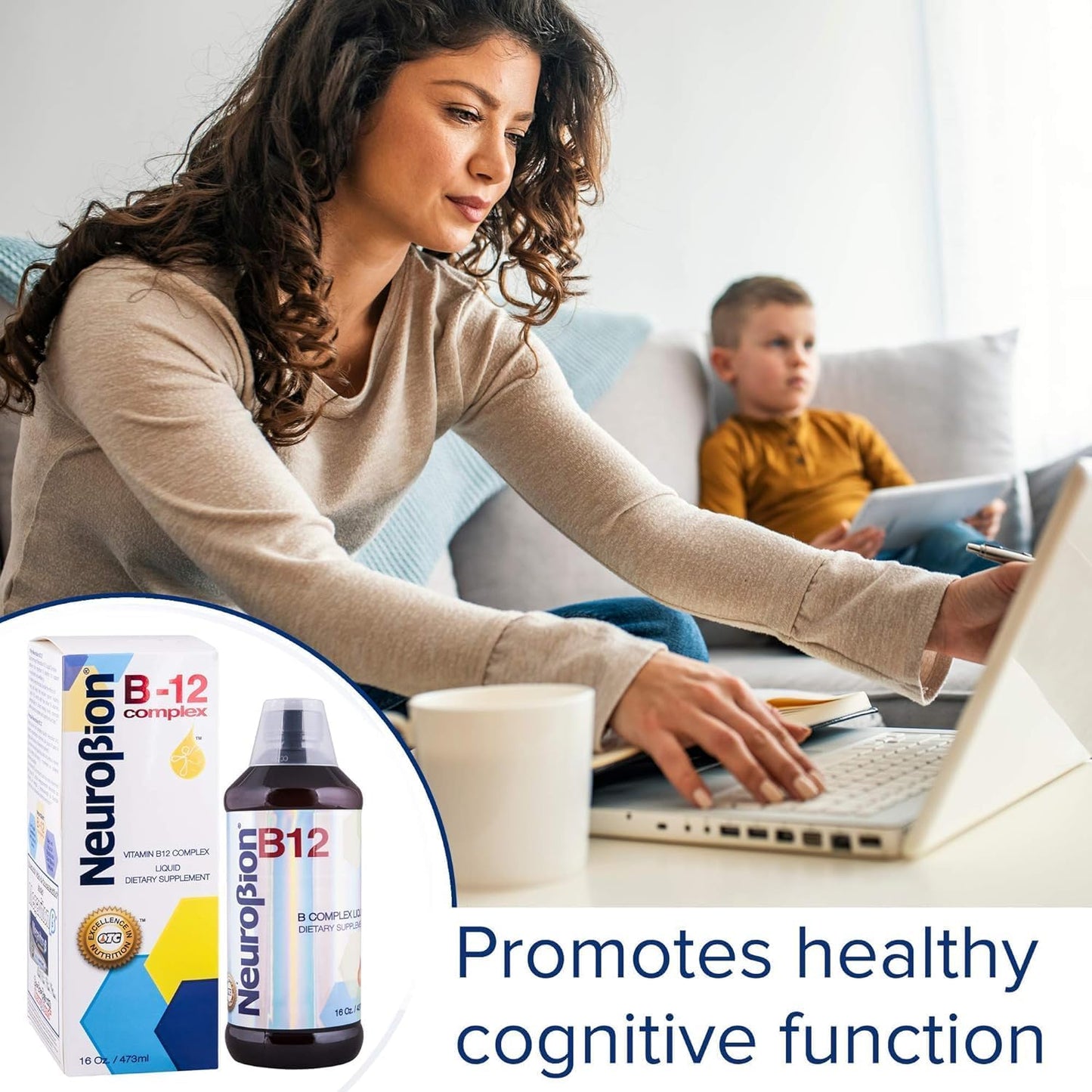 Neurobion B12 Complex Liquid - 16 Oz Citrus Flavor Supplement