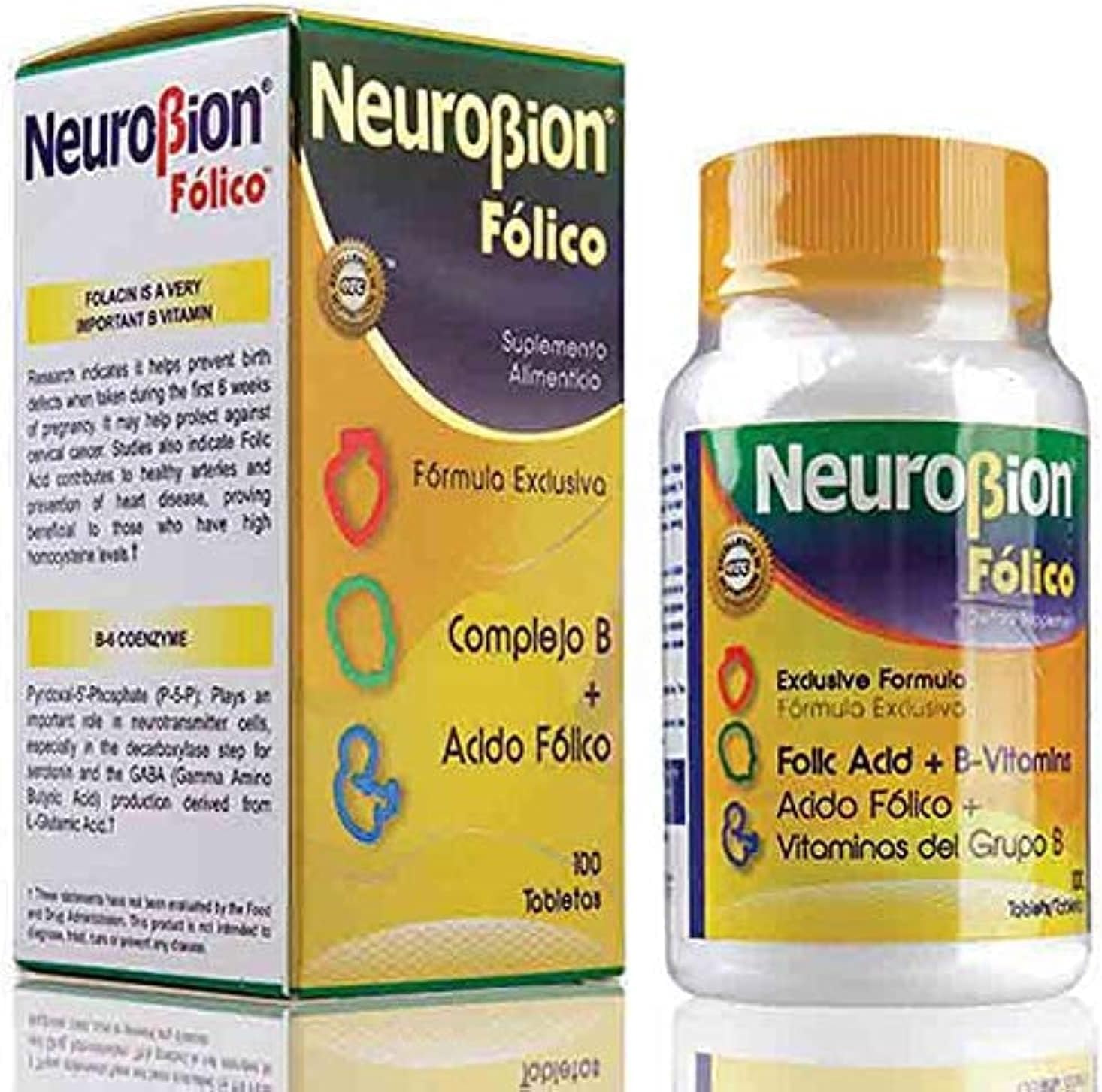 Neurobion Folico B Complex Tablets - Pack of 100