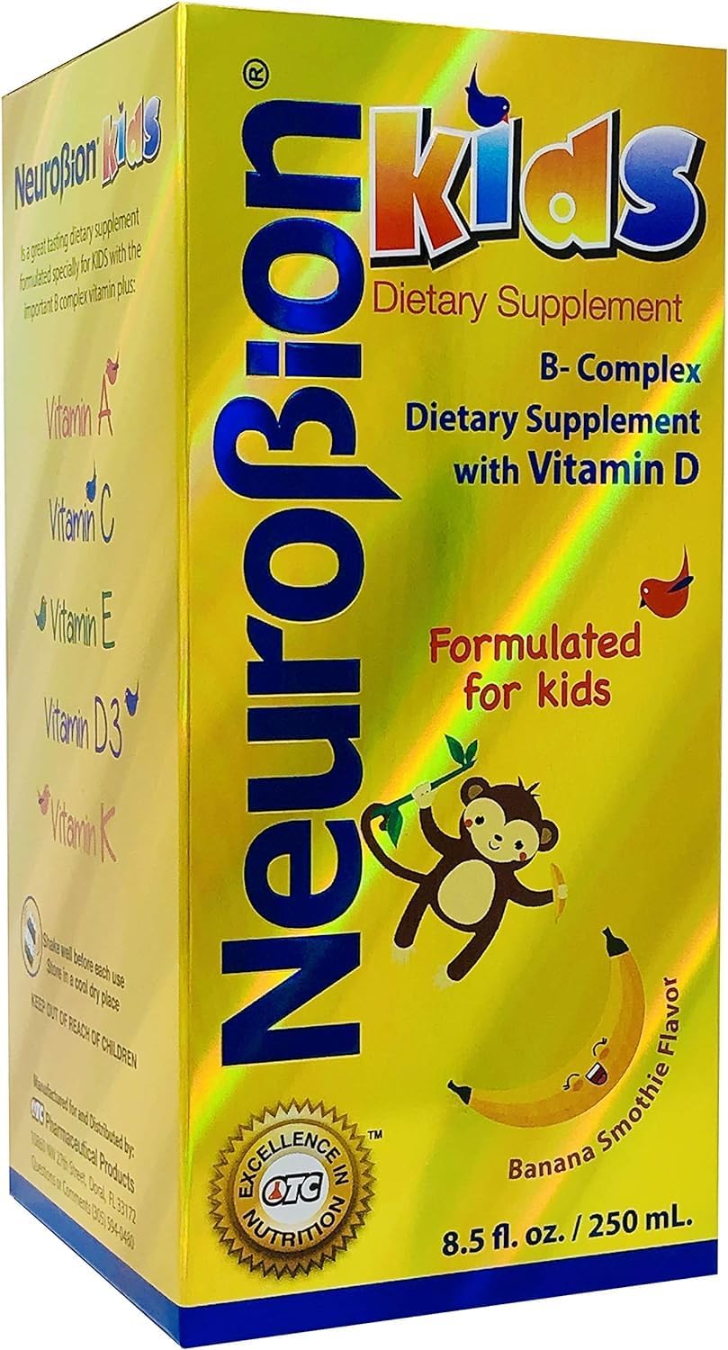 Neurobion Kids B Complex Liquid Multivitamin for Children - 8.5 fl oz - Boosts Health and Wellness