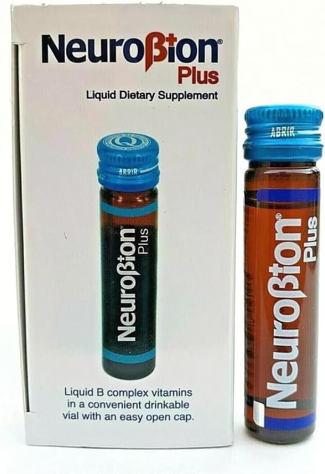 Neurobion Plus Liquid B Complex Dietary Supplement - Pack of 10 Vials