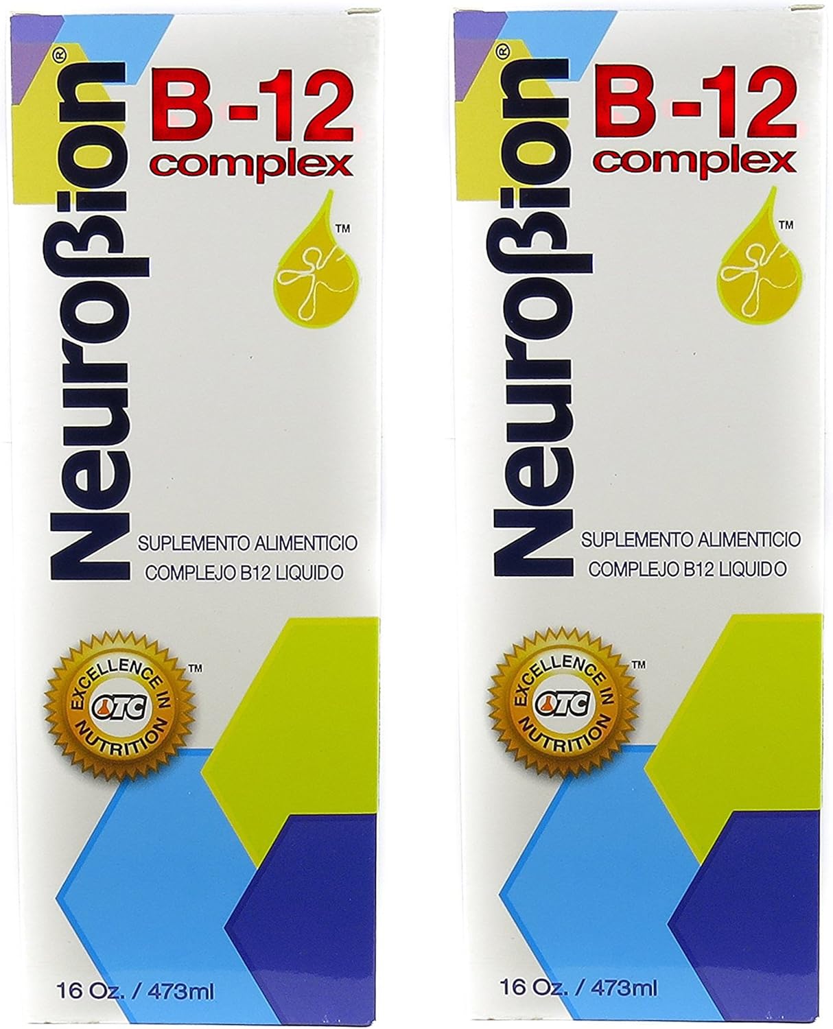 Neurobion Vitamin B12 Complex Liquid Citrus Flavor 16 Oz x 2 Pack