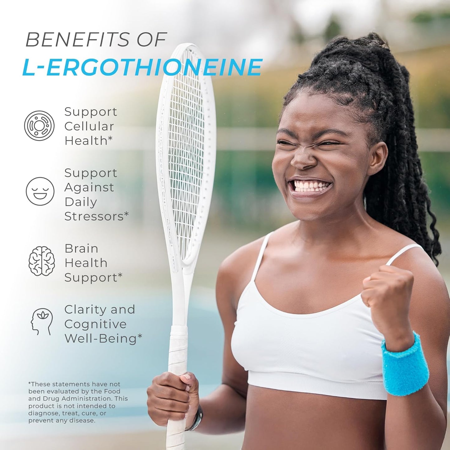 Neurogan L-Ergothioneine Tablets 5mg - Longevity & Brain Health Support Supplement - 60 Servings