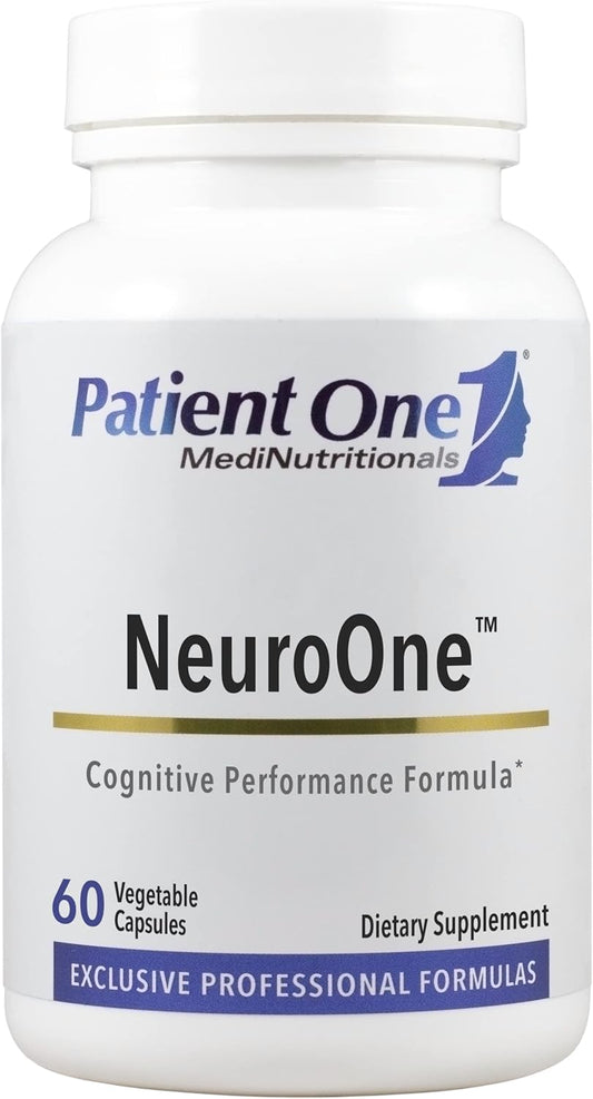 NeuroOne Memory, Cognition, Mood, and Focus Supplement with Citicoline, Acetyl-L-Carnitine, Gingko | 60 Capsules