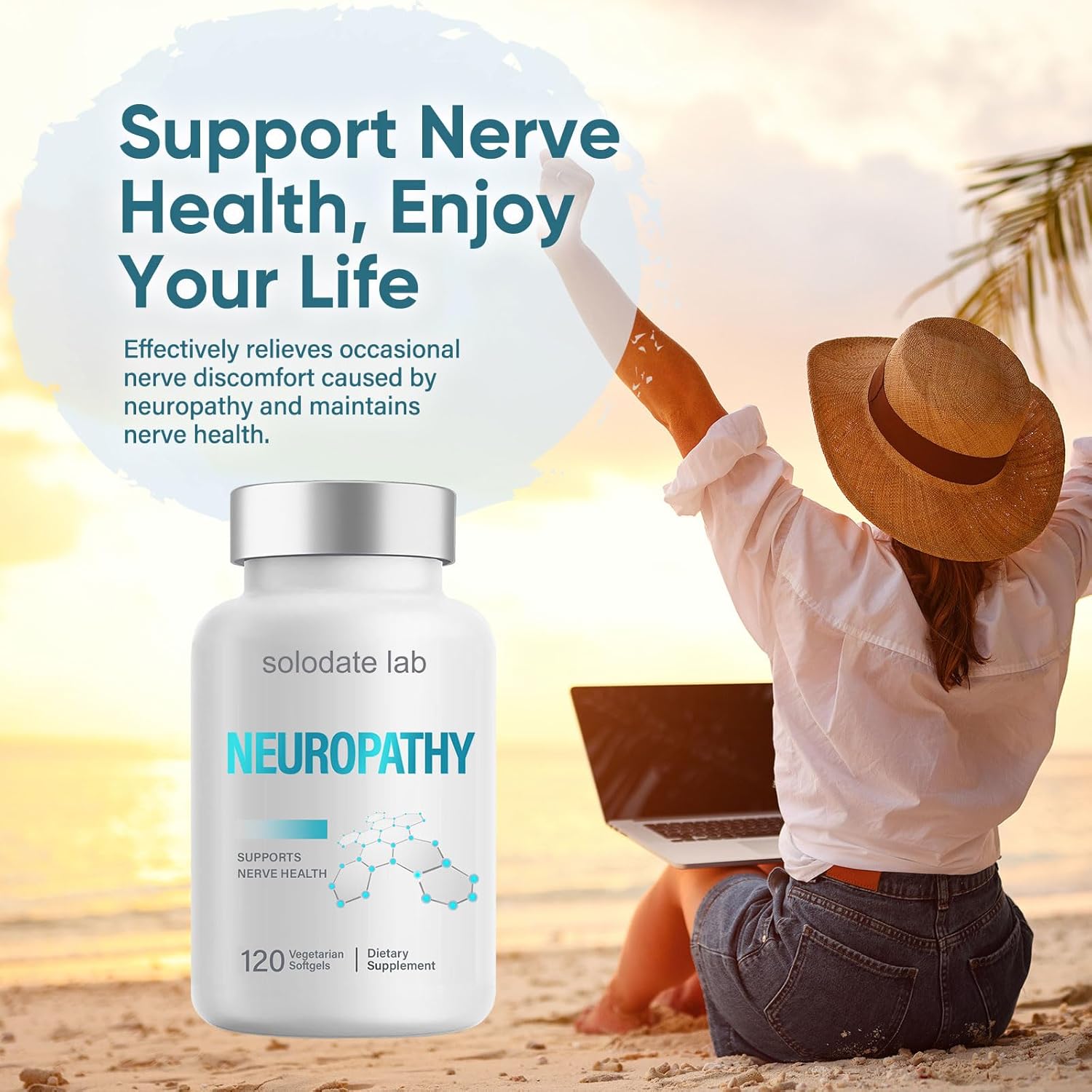 Neuropathy Support Nerve Savior Supplement - 600mg Alpha-Lipoic Acid - Relief for Hands, Feet, Toes, Back, Neck