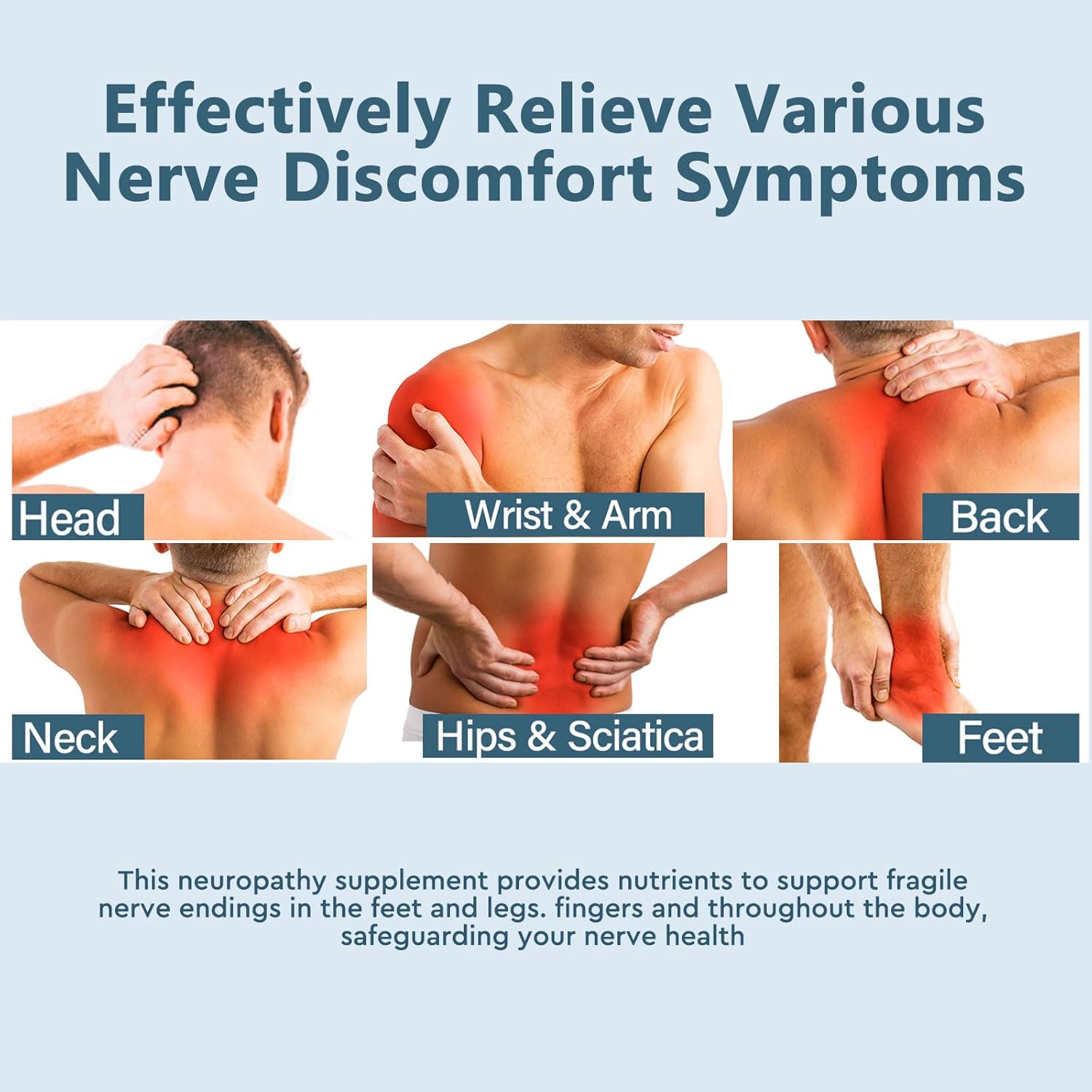 Neuropathy Support Nerve Savior Supplement - 600mg Alpha-Lipoic Acid - Relief for Hands, Feet, Toes, Back, Neck