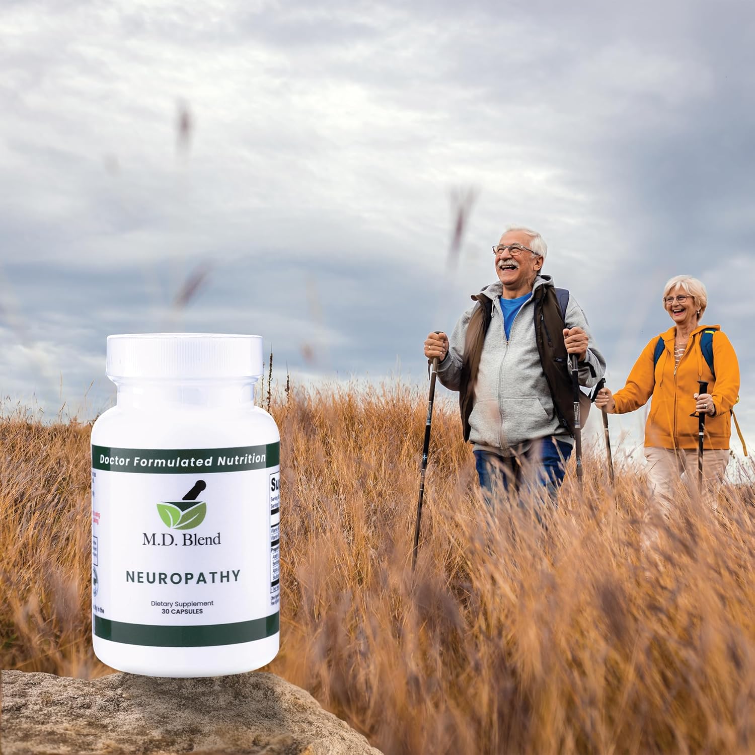 Neuropathy Support Supplement - Expert Formulated Natural Blend for Nerve Health - Alpha Lipoic Acid, L-Carnitine, Vitamins B6 & B12 - 30 Capsules - BoostGo Australia