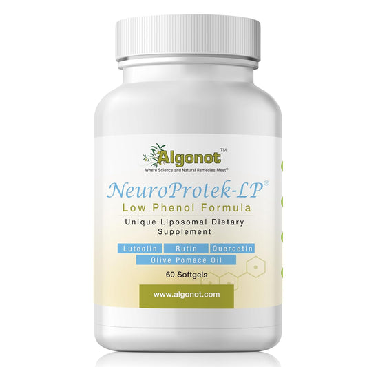 NeuroProtek Low Phenol Soft Gels - 60 Count, Luteolin and Flavonoids in Olive Pomace Oil