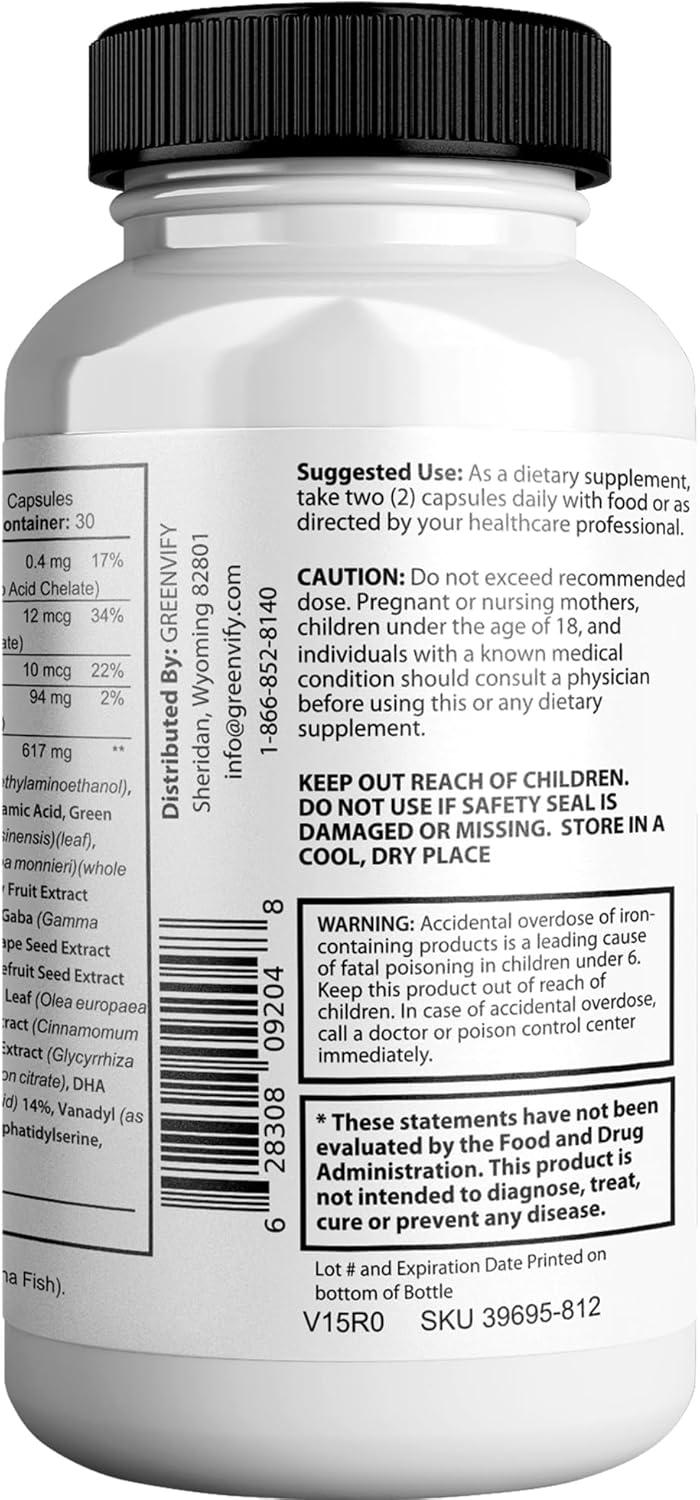 Neuroviva Diamond Max Plus Brain Supplement for Memory and Focus - Cognitive Enhancement Vitamins B6, B12 - 60 Capsules x2