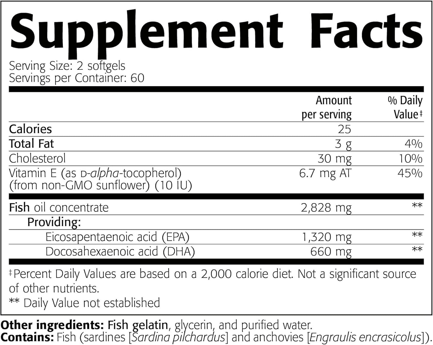 New Roots Herbal Wild Omega-3 Fish Oil Supplement - 900mg EPA, 600mg DHA, High Concentration, Vitamin E - 120 Softgels