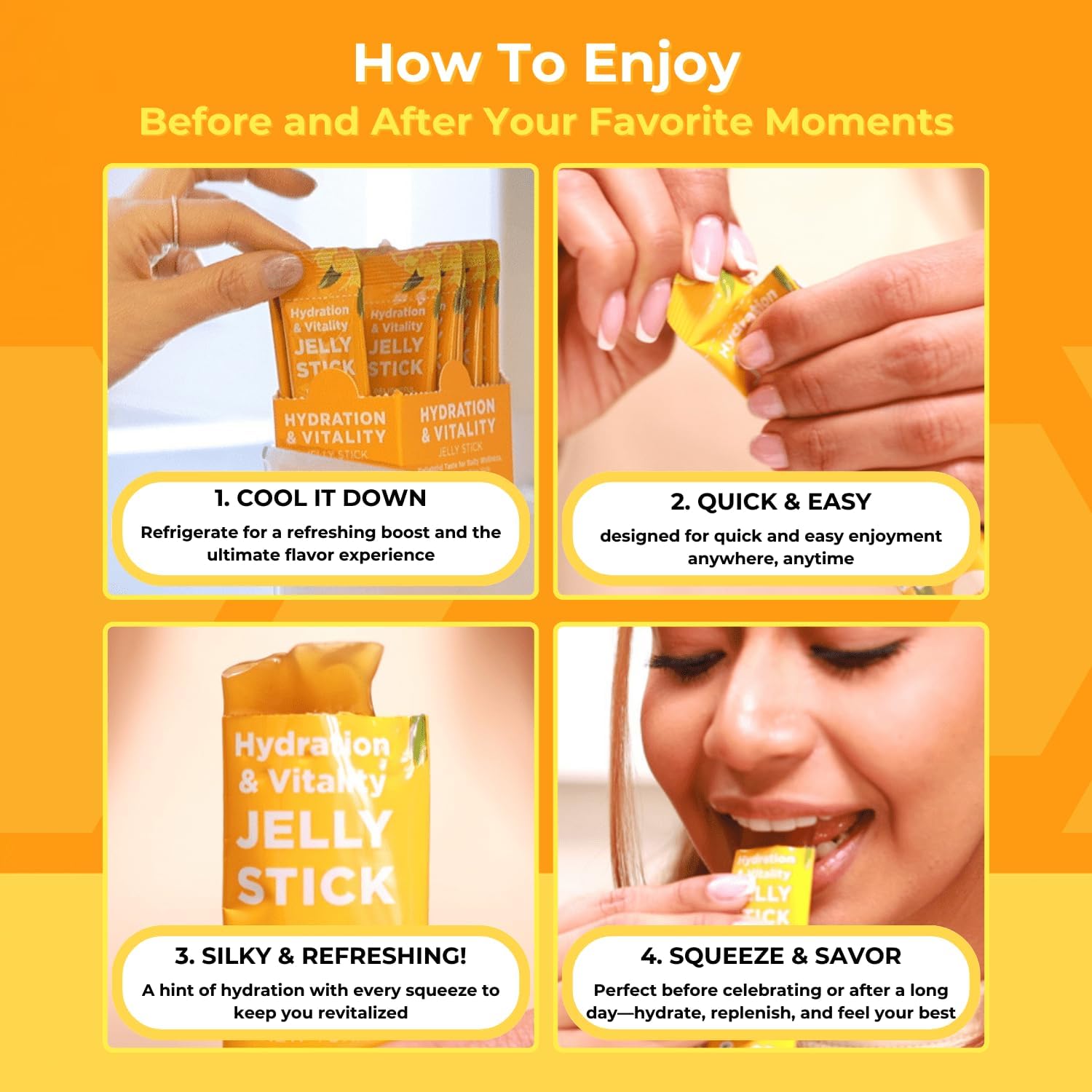 NEW YORK Mango Hydration & Vitality Jelly Stick - Delicious Daily Wellness Boost