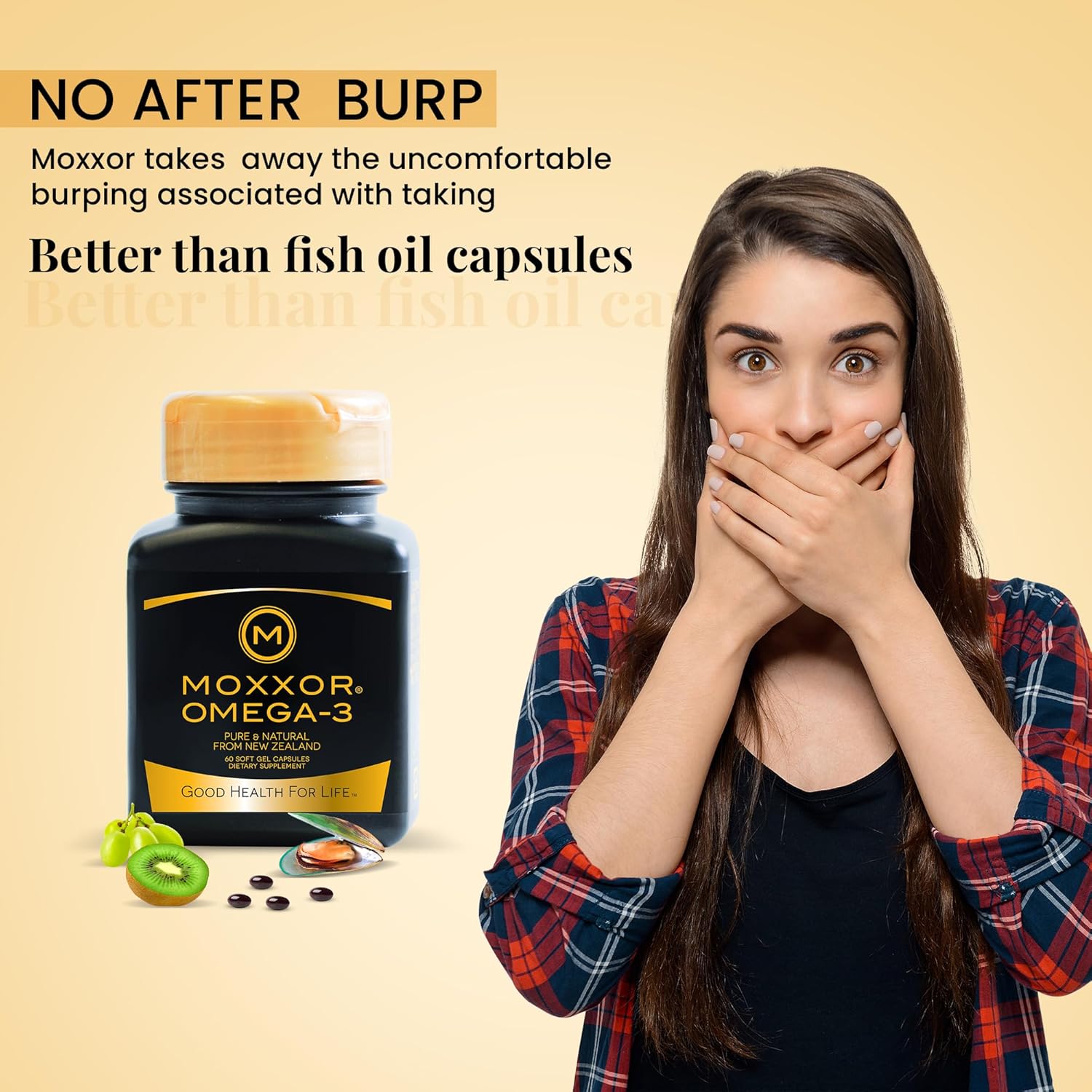 New Zealand Green Lipped Mussel Oil Soft gels for Joint, Heart, and Immune Support - 60 Soft gels, No Fishy Aftertaste, 30 Day Supply