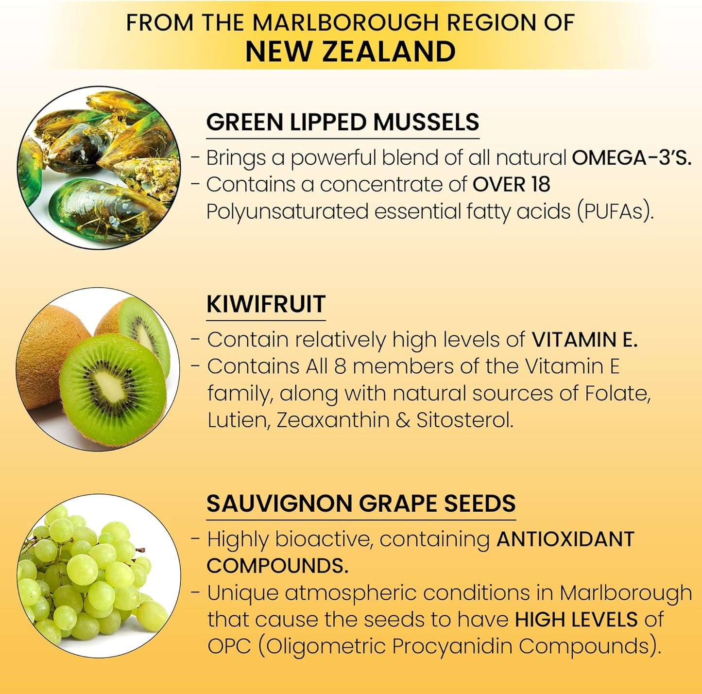 New Zealand Green Lipped Mussel Oil Soft gels for Joint, Heart, and Immune Support - 60 Soft gels, No Fishy Aftertaste, 30 Day Supply