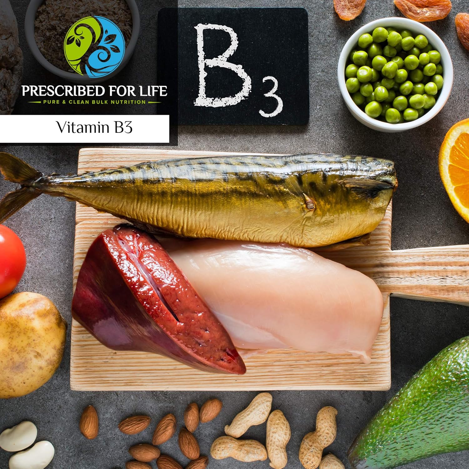 Niacin Powder for Skin Health & Digestive Support | Vegan, Gluten-Free, Non-GMO | Nicotinic Acid (12 oz)