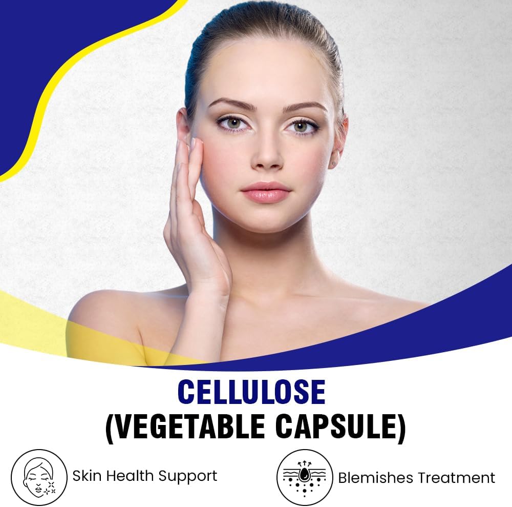 Niacinamide 500mg Capsules - Skin Health & Blemish Support - Non-GMO, Gluten-Free - Flush-Free Formula - 120 Count for Men and Women