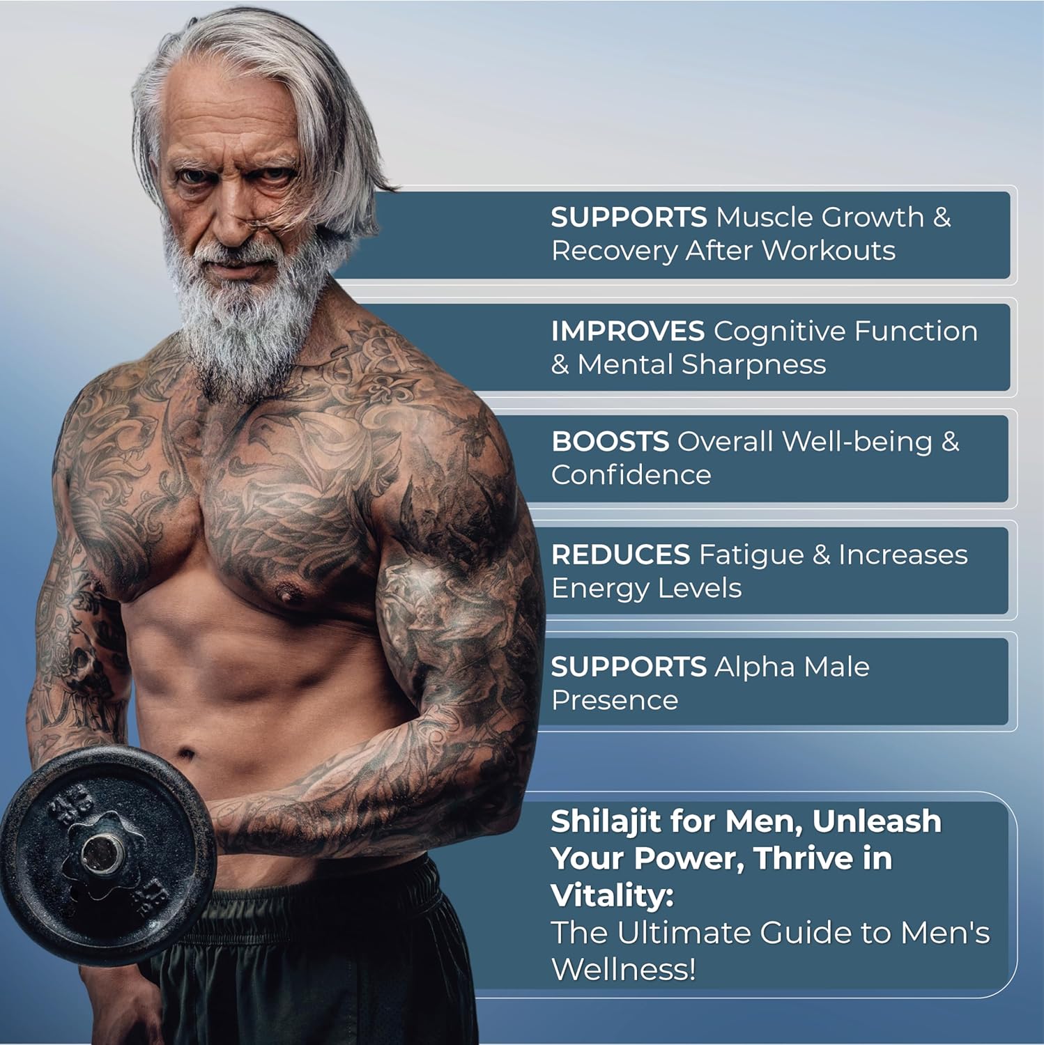 NiDiZ 800MG Shilajit Resin with 5-in-1 Ayurvedic Herbs - 100% Pure and Natural, 50g