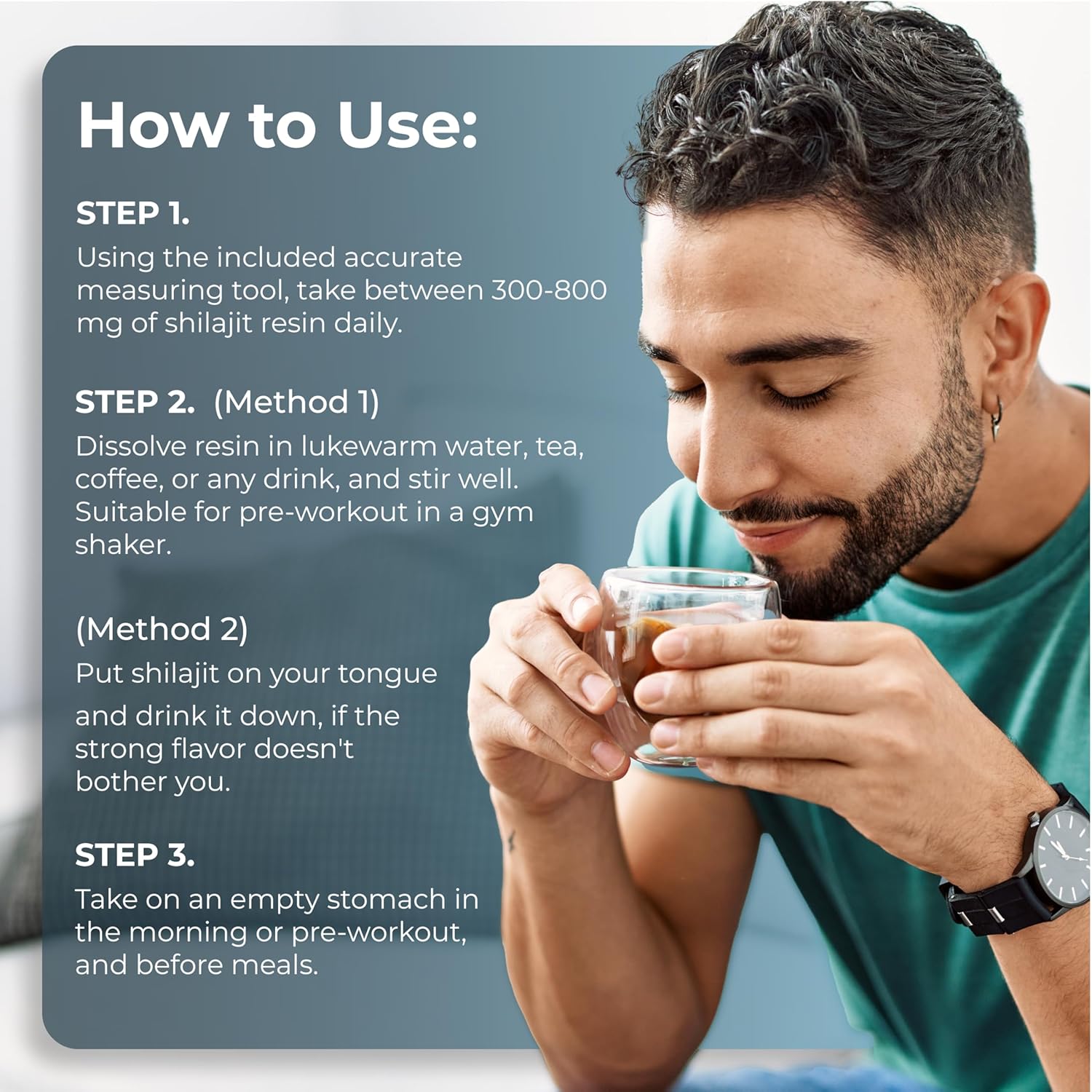 NiDiZ 800MG Shilajit Resin with 5-in-1 Ayurvedic Herbs - 100% Pure and Natural, 50g