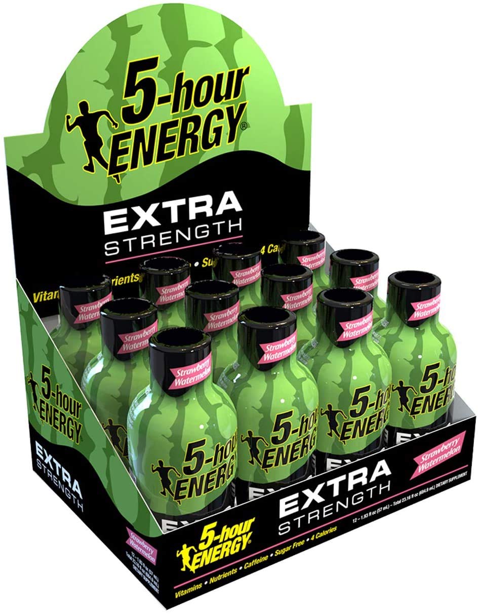 Nill Extra Strength Strawberry Watermelon 5-Hour Energy Shot 24 Pack (1.93 oz) - BoostGo Australia