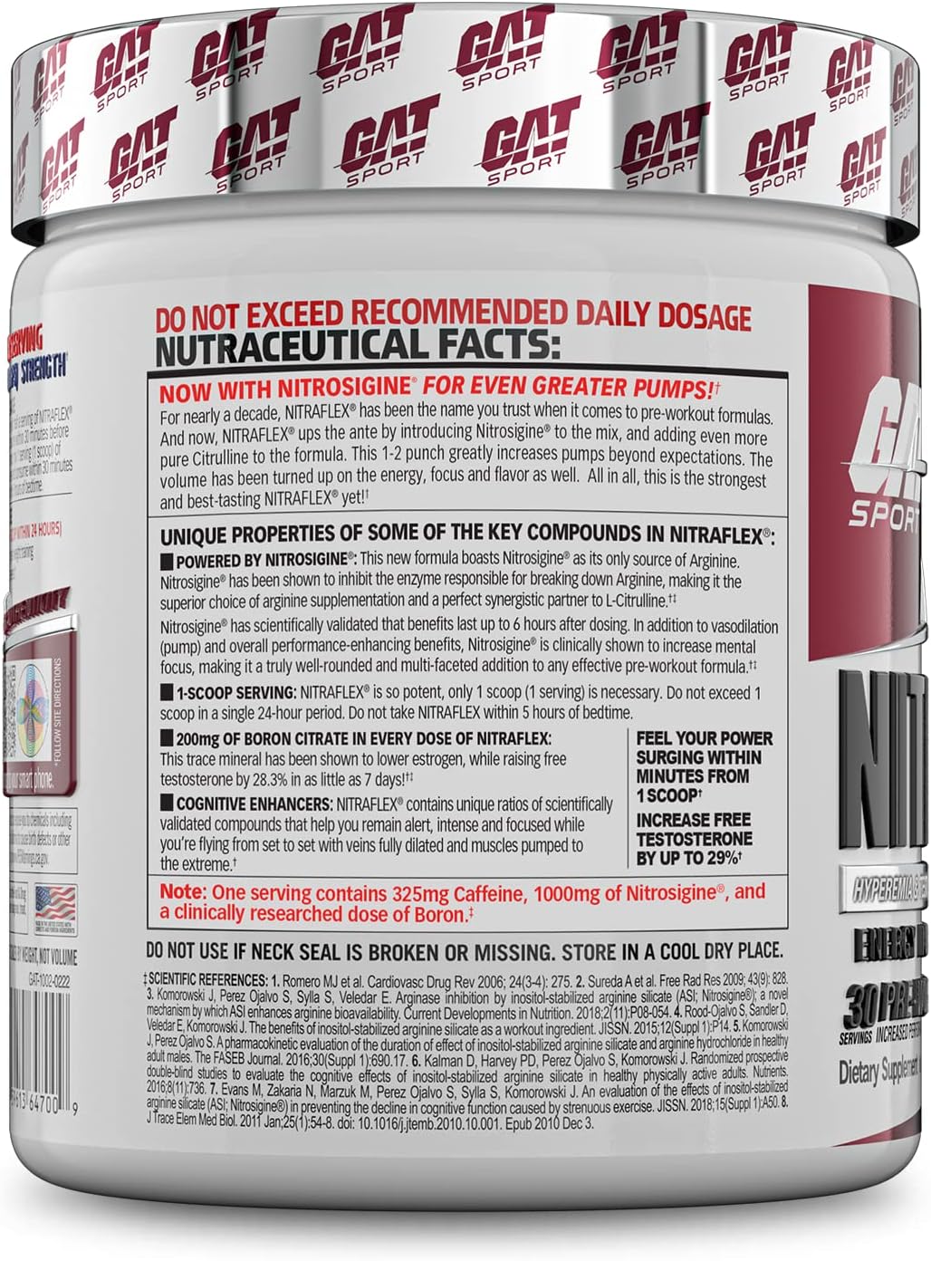 Nitraflex Advanced Pre-Workout Powder - Enhances Blood Flow, Strength, and Energy - Black Cherry Flavor - 30 Servings