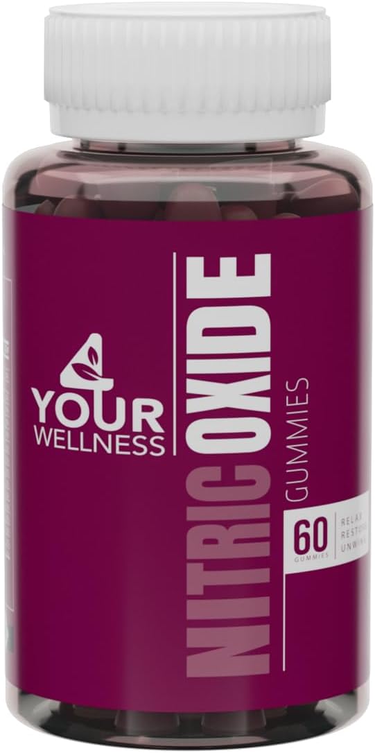 Nitric Oxide Gummies with Beet Root Extract for Blood Pressure Support - Gluten Free, Non-GMO, Kosher - 60 Count Mixed Berry Flavor