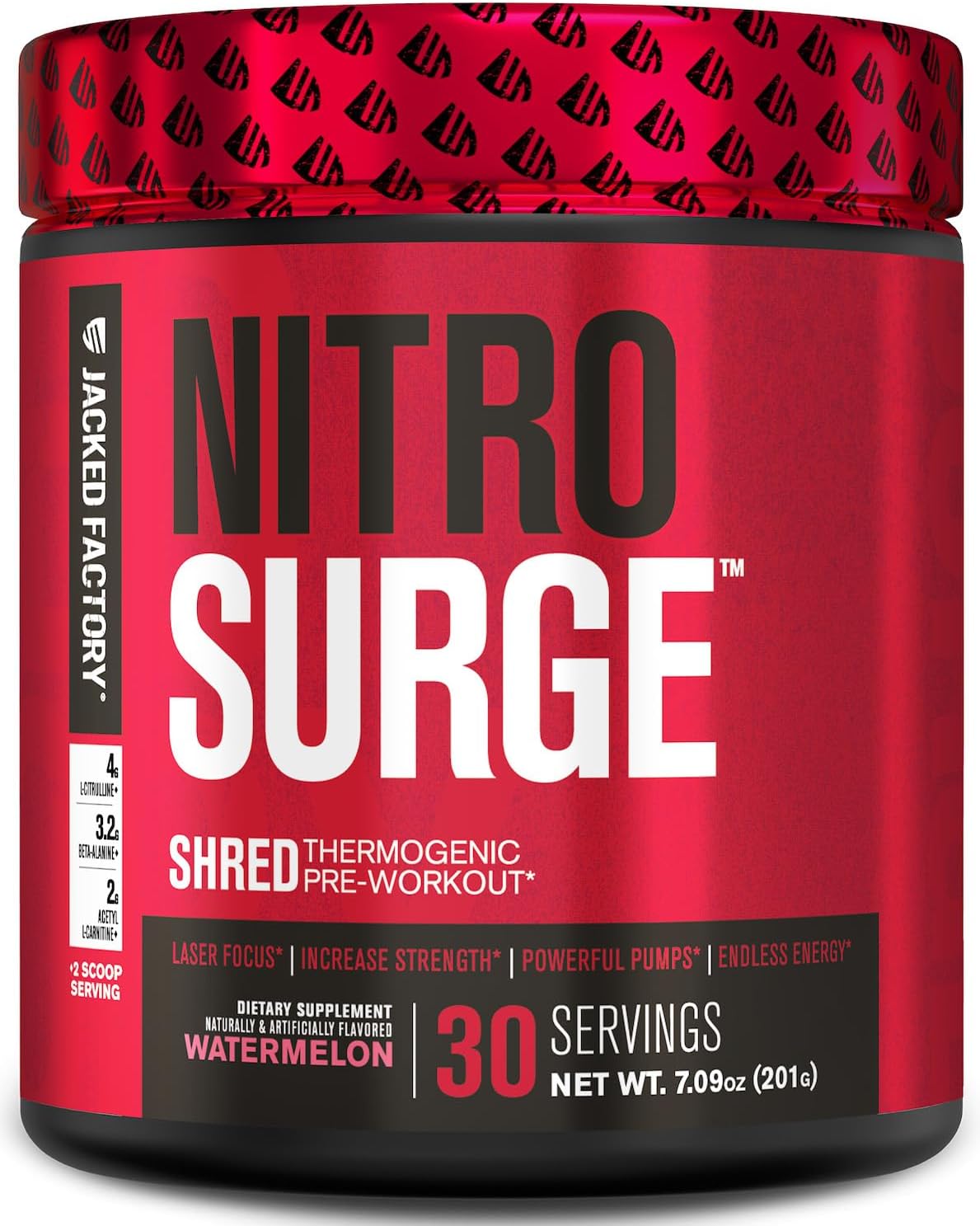 Nitrosurge Shred Thermogenic Pre-Workout & BCAA Combo for Body Recomposition, Muscle Building - Watermelon & Fruit Punch Flavors