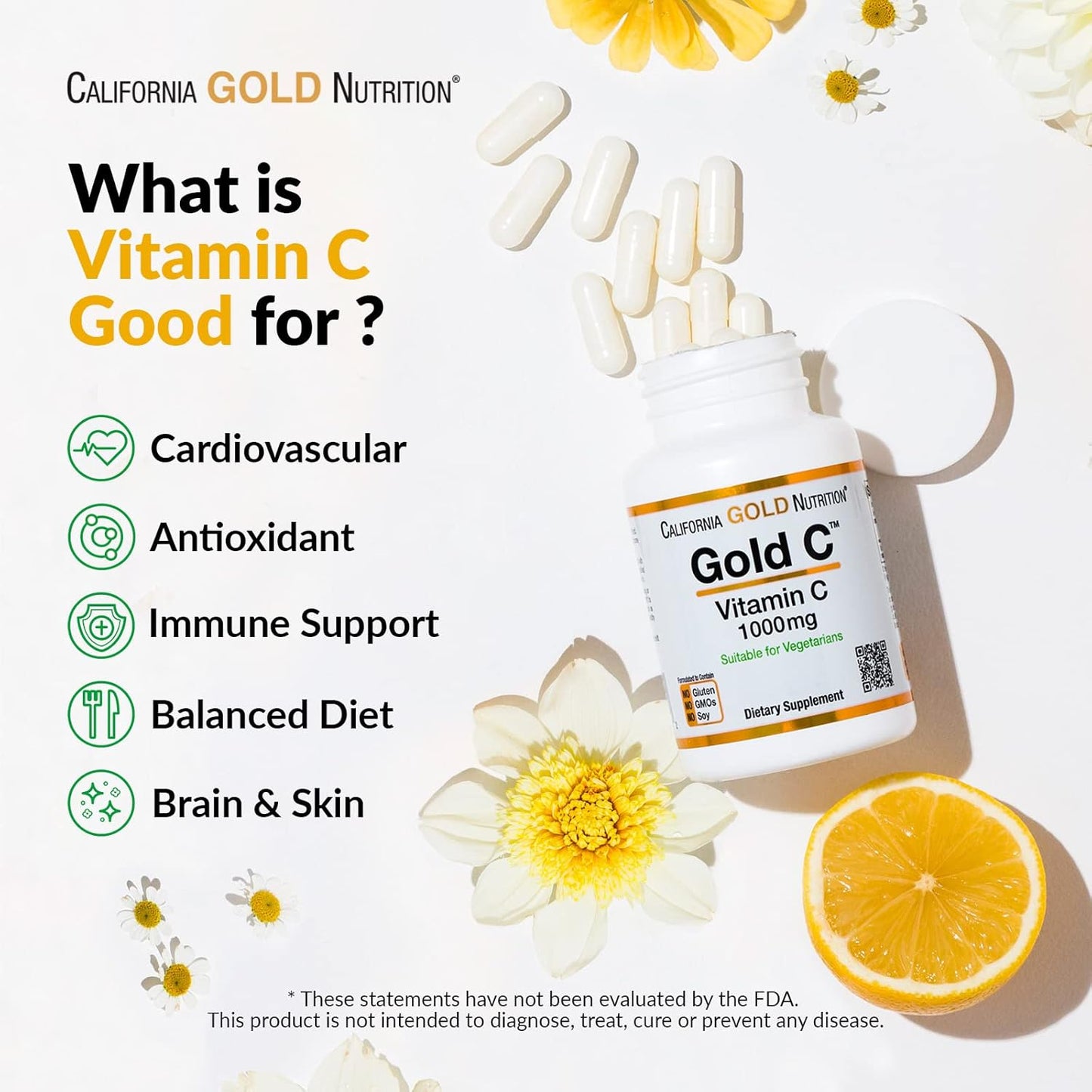 Non-Acidic Buffered Vitamin C Powder, USP Grade Sodium Ascorbate, Vegan, 8.40 oz - 2 Pack