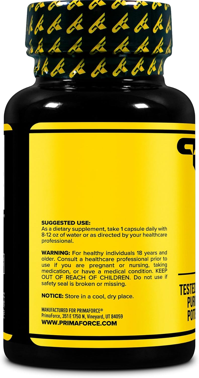 Non-GMO Agmatine Sulfate 500mg Capsules - 90 Count, Gluten Free Supplement by Primaforce - BoostGo Australia