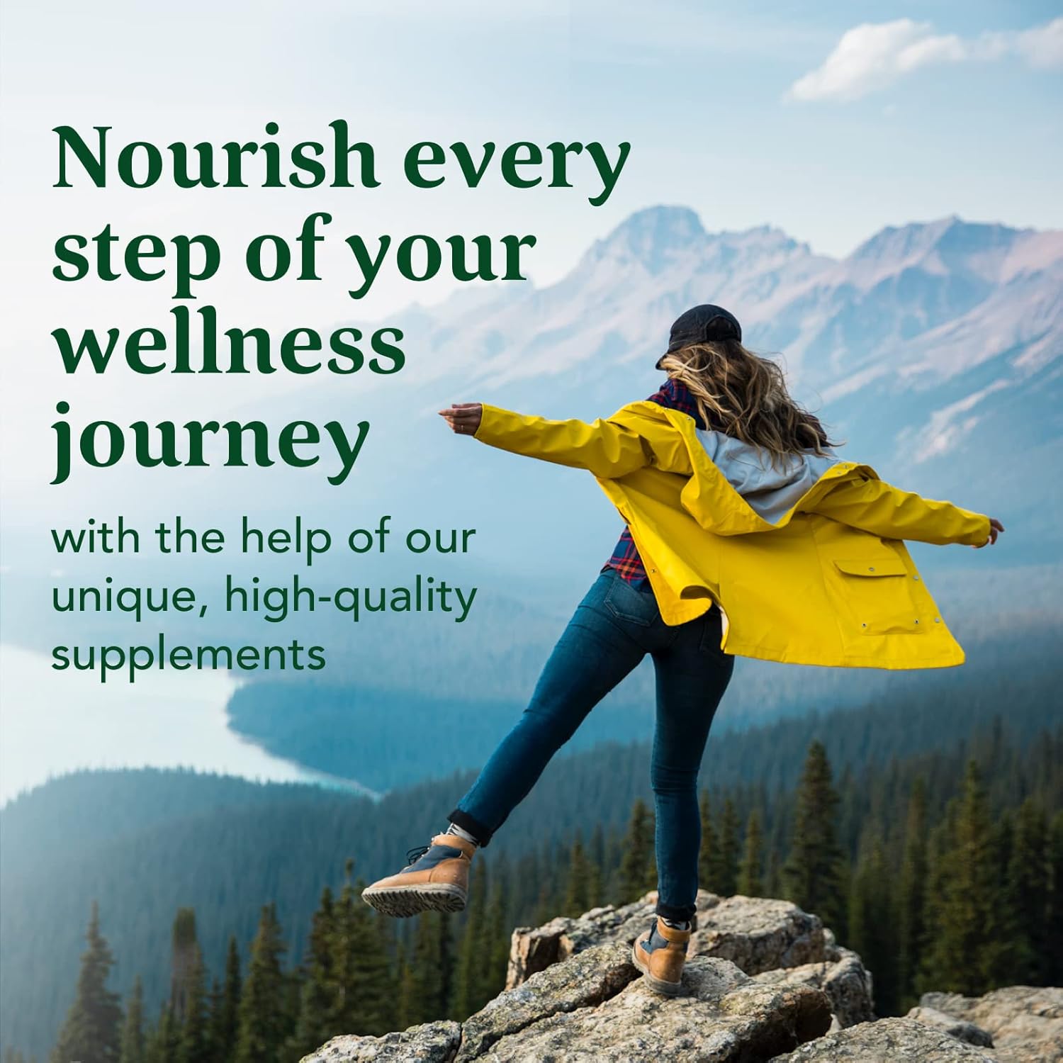 Non-GMO Calcium Magnesium Supplement with Fermented Magnesium Glycinate for Bone and Heart Health - 60 Tabs