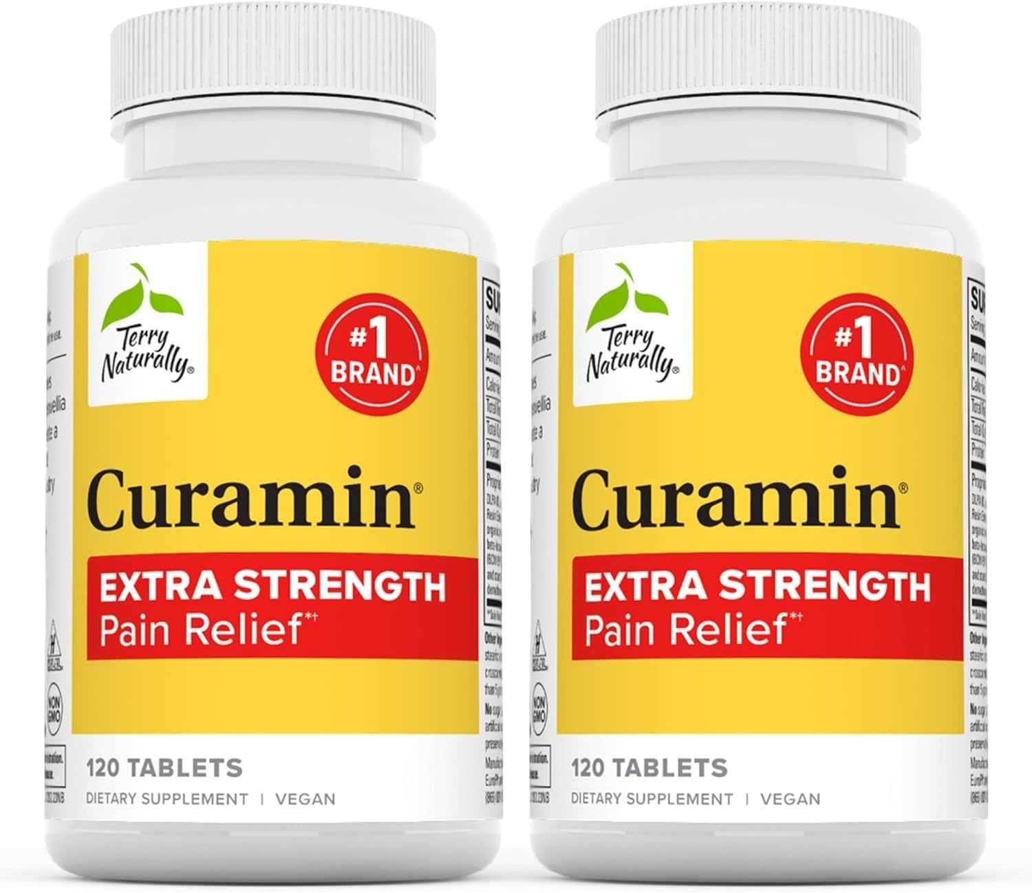Non-GMO Curamin Extra Strength Tablets - 240 Count - Vegan Pain Relief Supplement with Curcumin, Boswellia, DLPA & Nattokinase - 80 Servings - BoostGo Australia