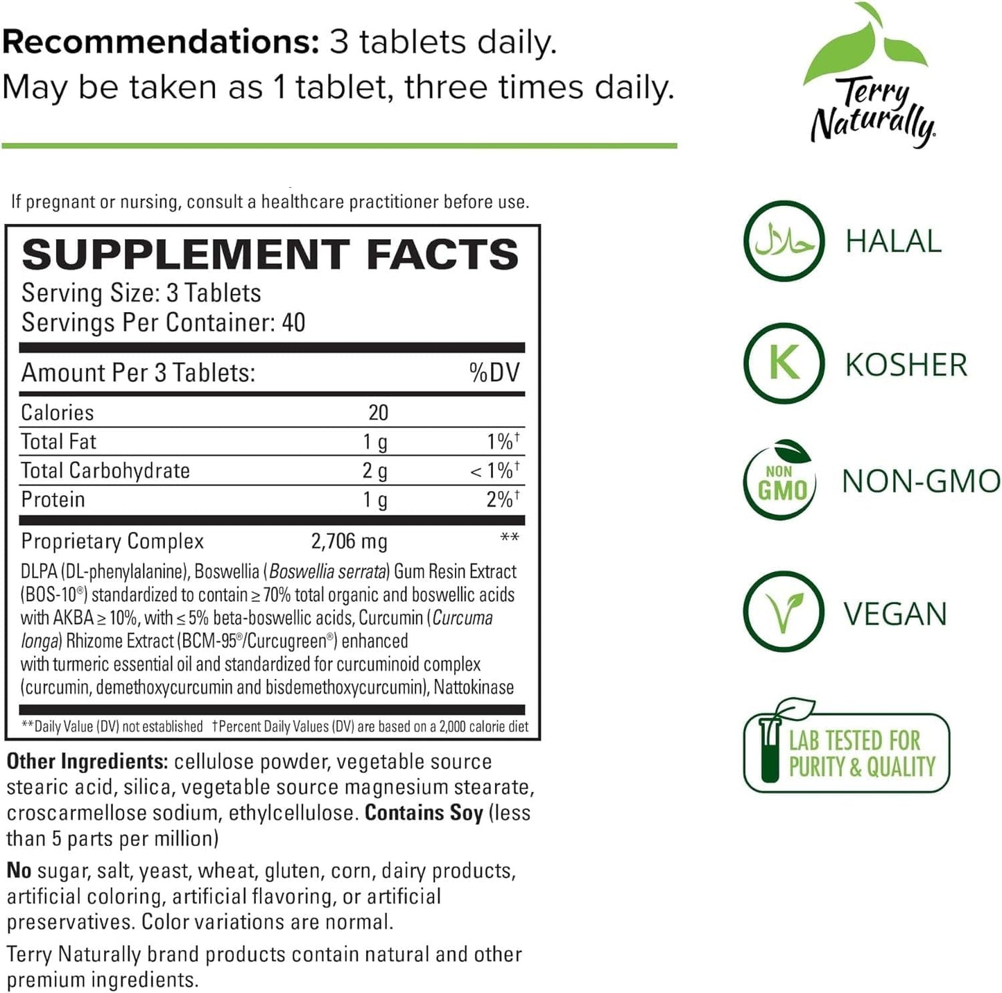 Non-GMO Curamin Extra Strength Tablets - 240 Count - Vegan Pain Relief Supplement with Curcumin, Boswellia, DLPA & Nattokinase - 80 Servings - BoostGo Australia