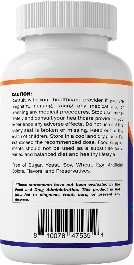 Non-GMO Potassium Supplement 1020mg - 240 Veg Capsules - Gluten Free - USA Made