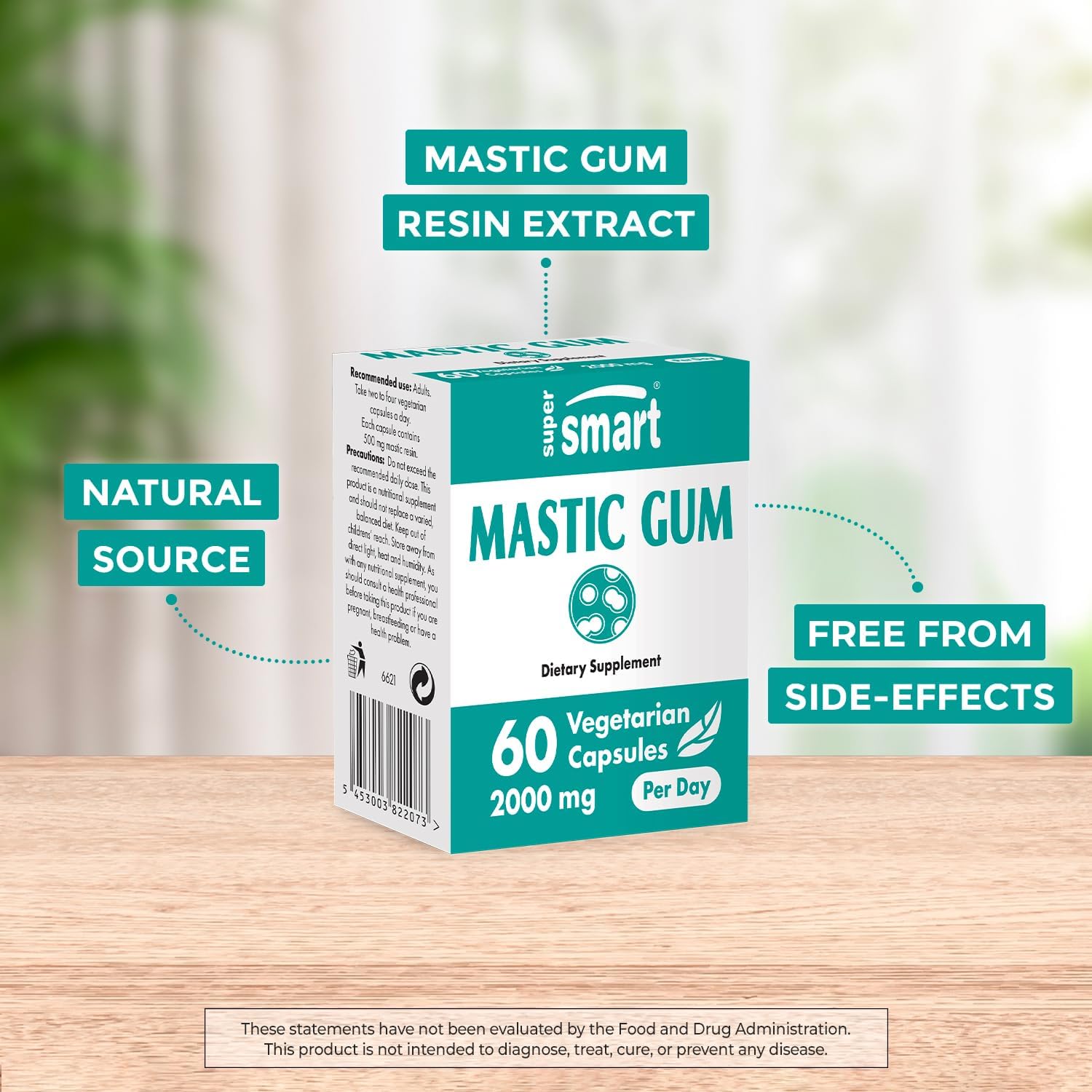 Non-GMO Probiotic L. Reuteri Bundle for H. Pylori - 60x2 & 120 Capsules - Gluten-Free Vegetarian Formula with Mastic Gum