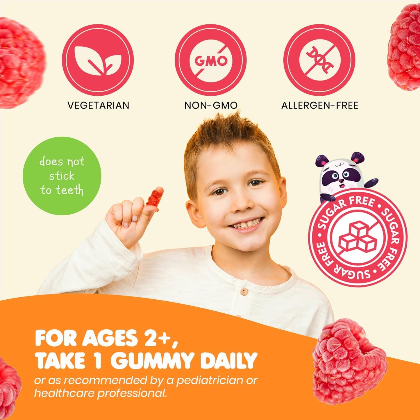 Non-GMO Raspberry Flavored Magnesium Citrate Gummies - Dr. Moritz Sugar-Free Calm Magnesium Gummies for Kids and Adults - 180 Count - BoostGo Australia