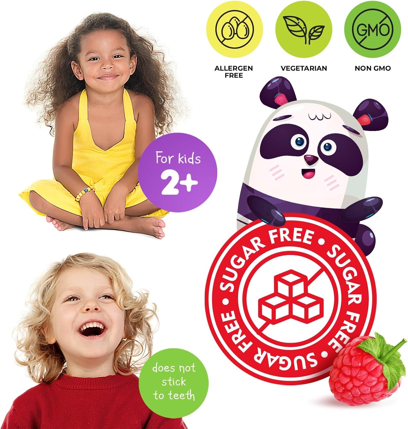Non-GMO Raspberry Flavored Magnesium Citrate Gummies - Dr. Moritz Sugar-Free Calm Magnesium Gummies for Kids and Adults - 180 Count - BoostGo Australia